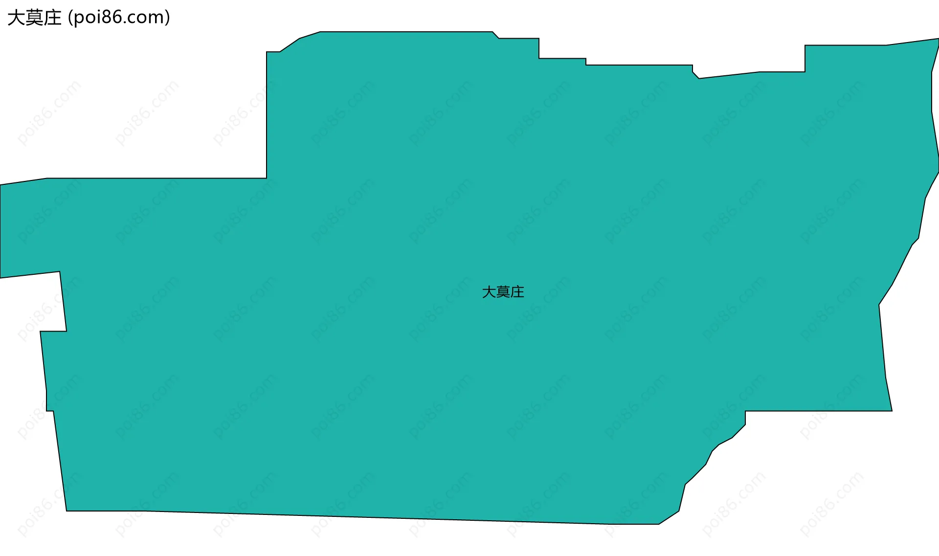 大莫庄边界地图