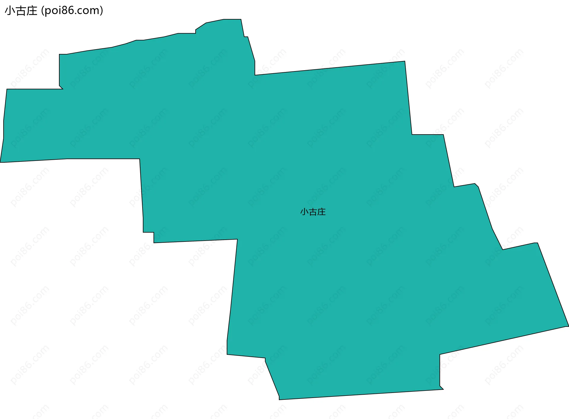 小古庄边界地图