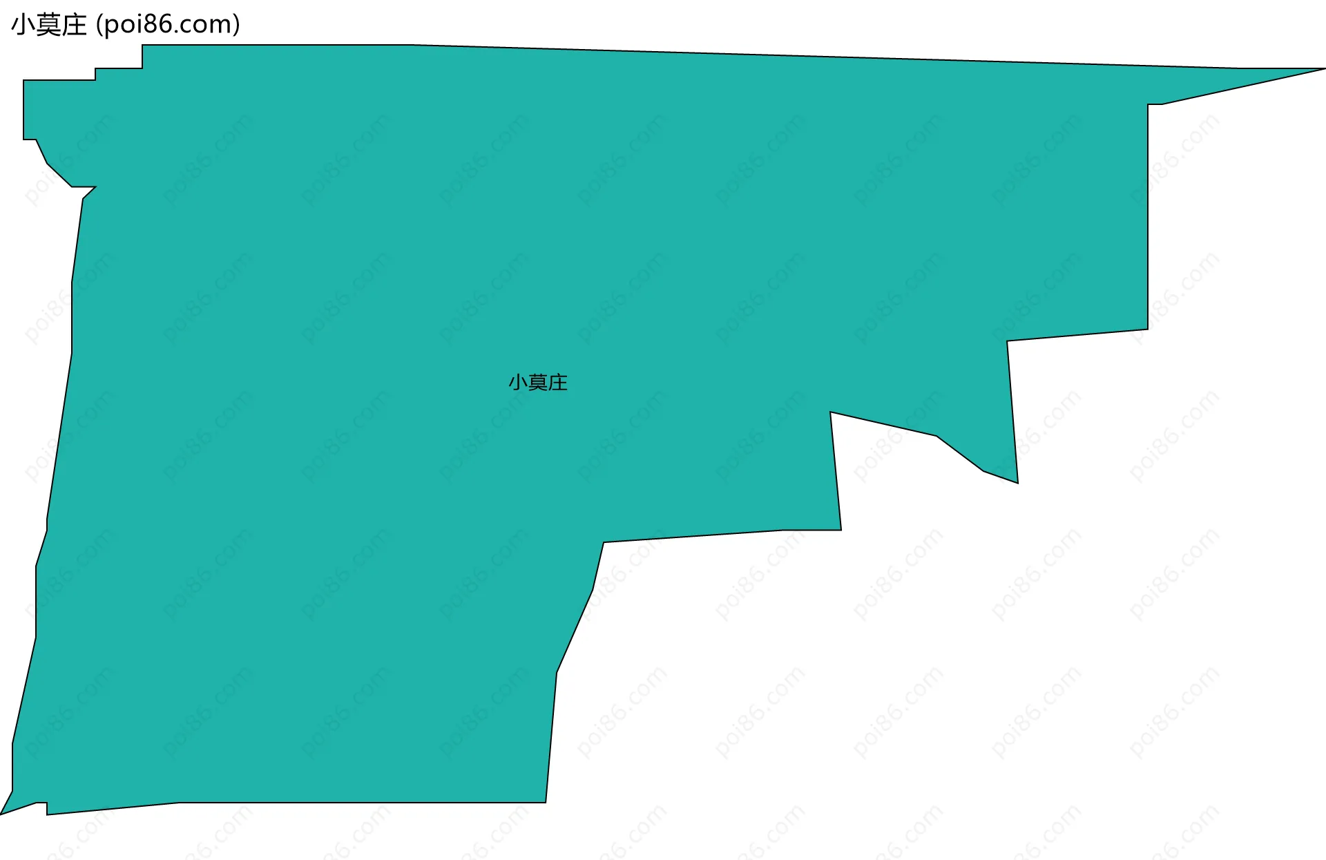 小莫庄边界地图