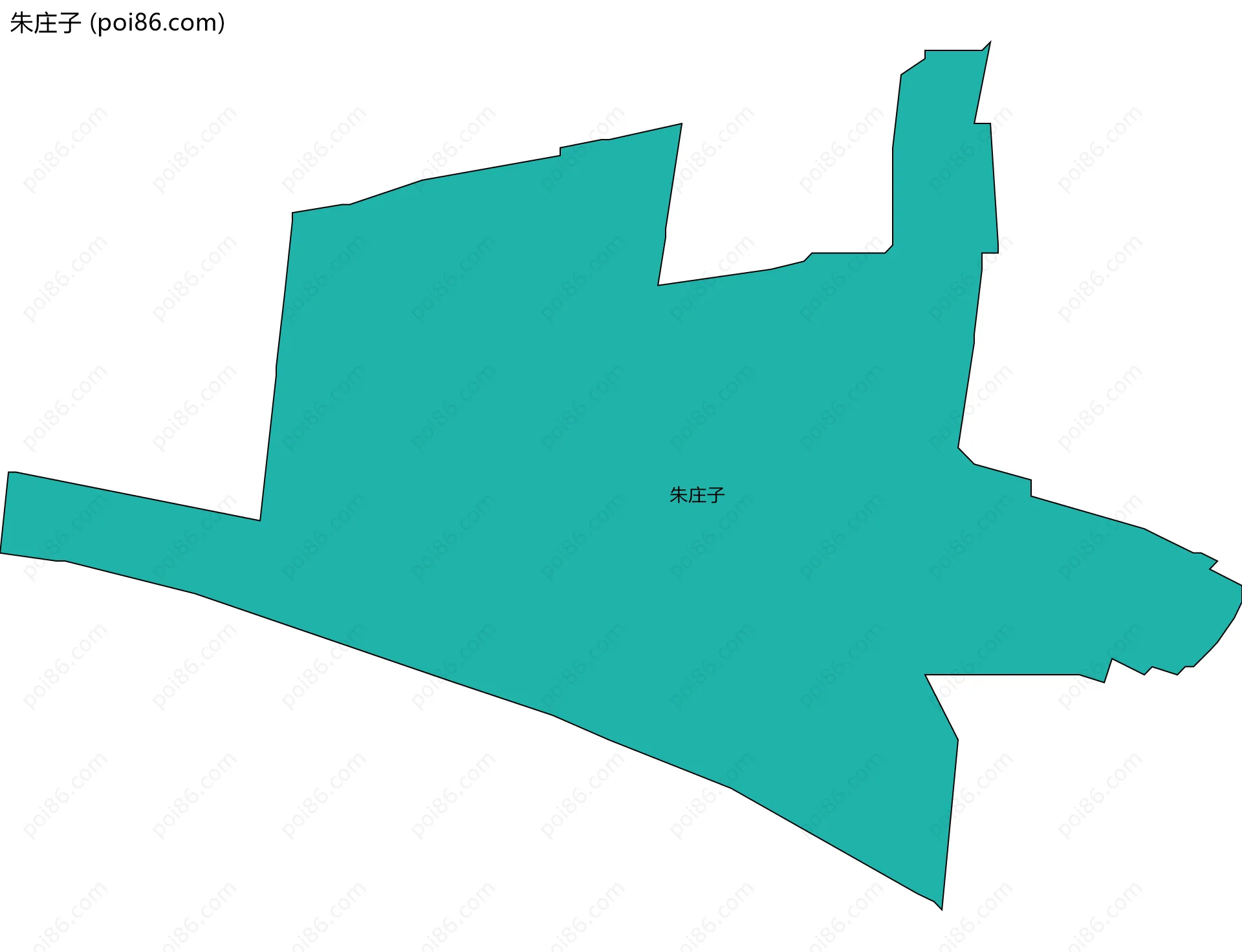 朱庄子边界地图