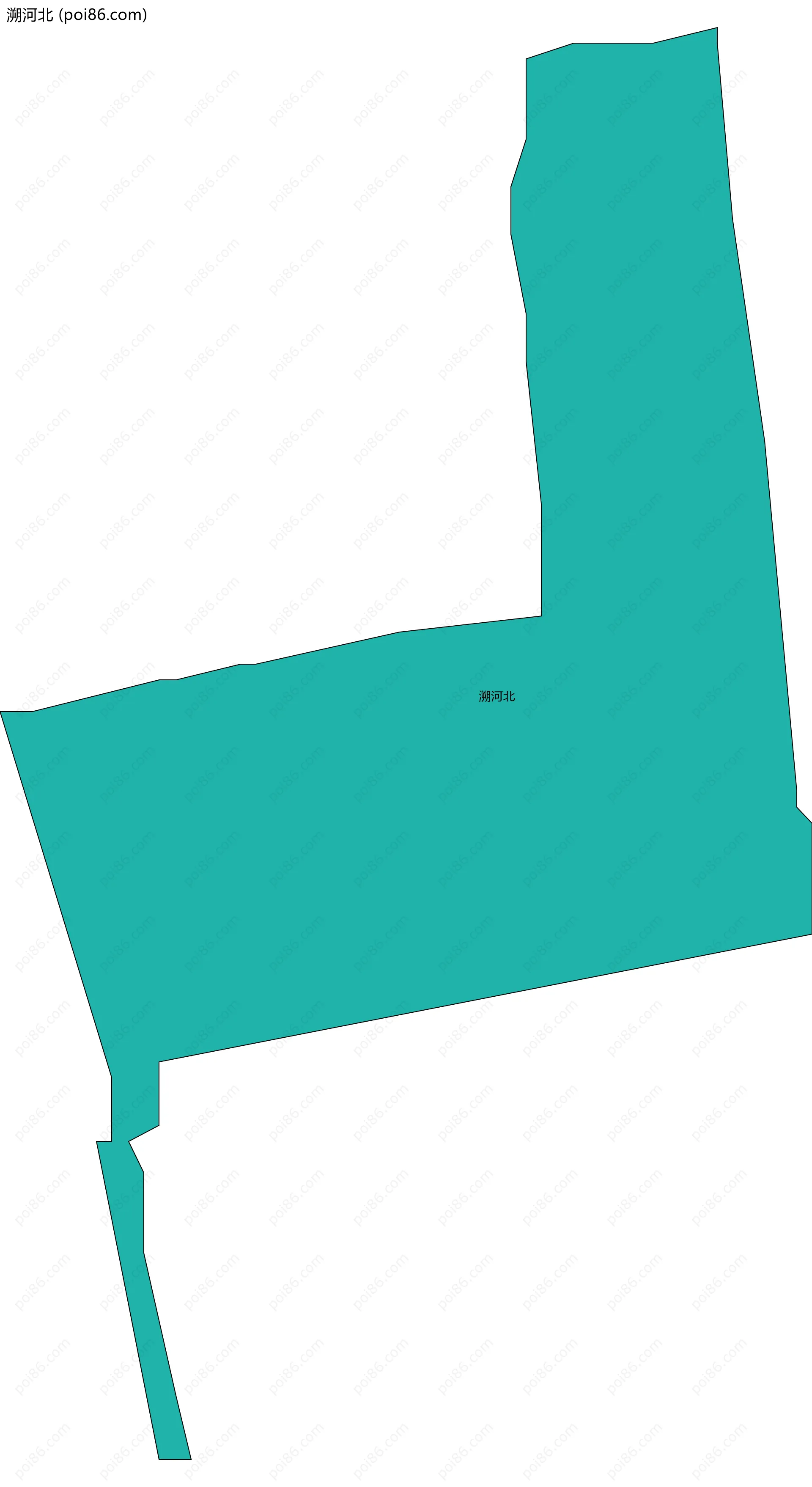 溯河北边界地图