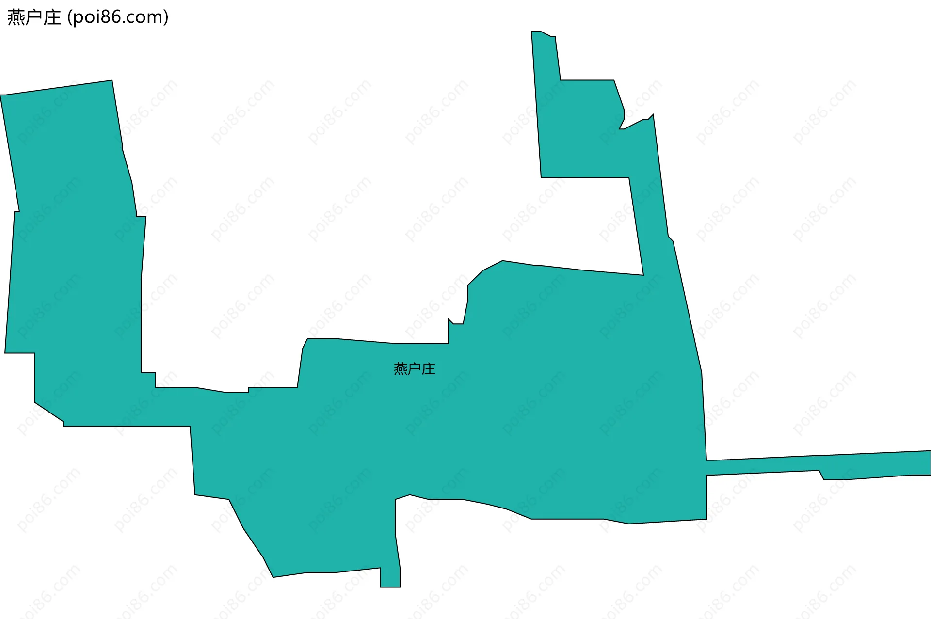 燕户庄边界地图