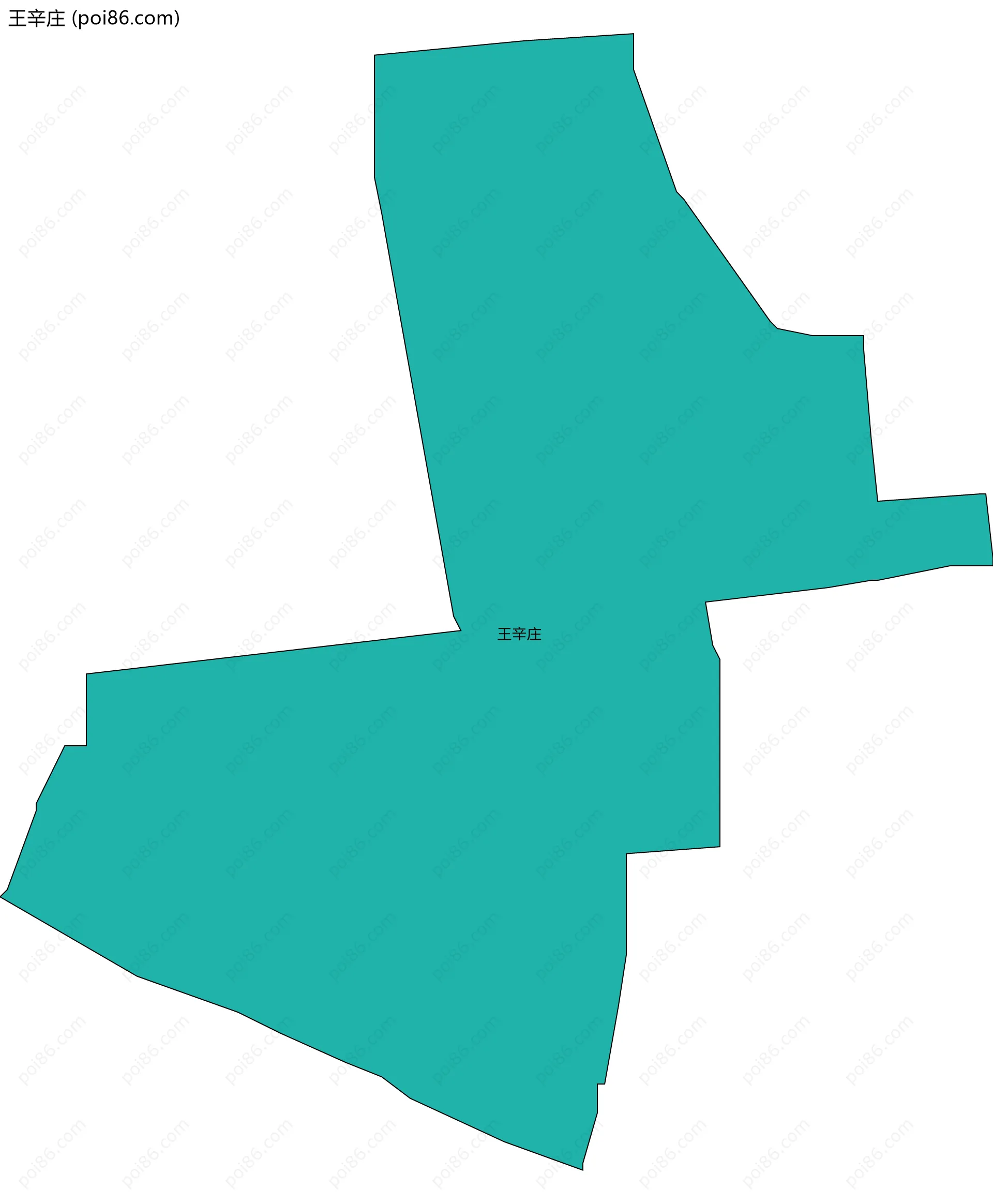 王辛庄边界地图