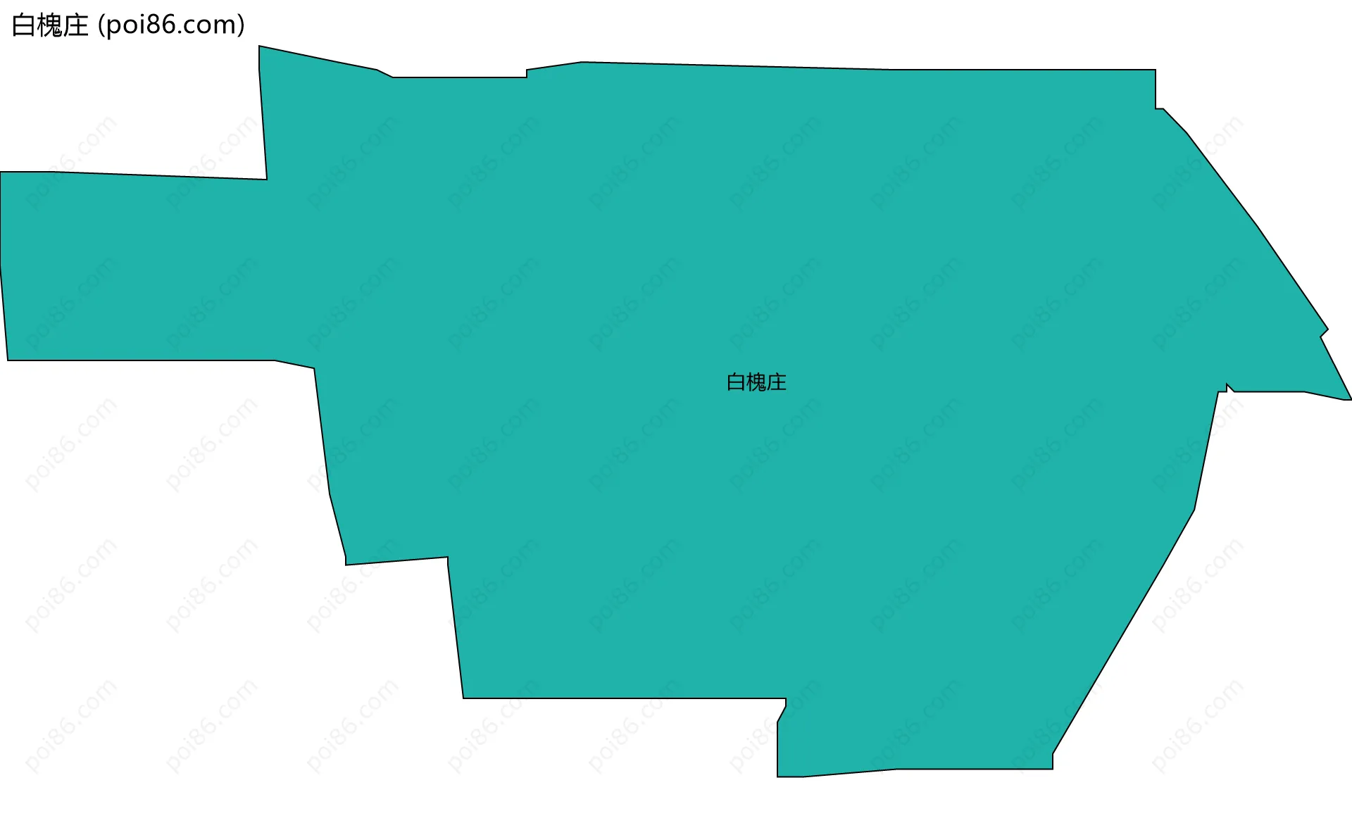 白槐庄边界地图