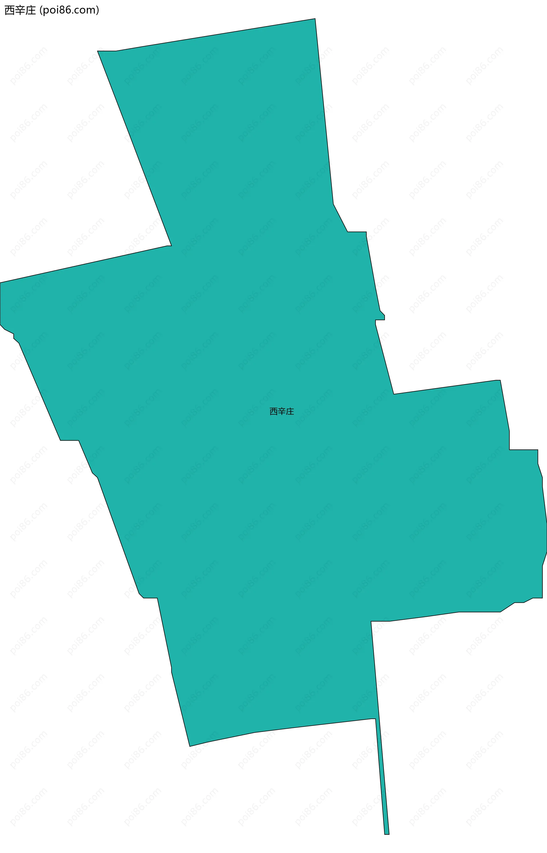 西辛庄边界地图