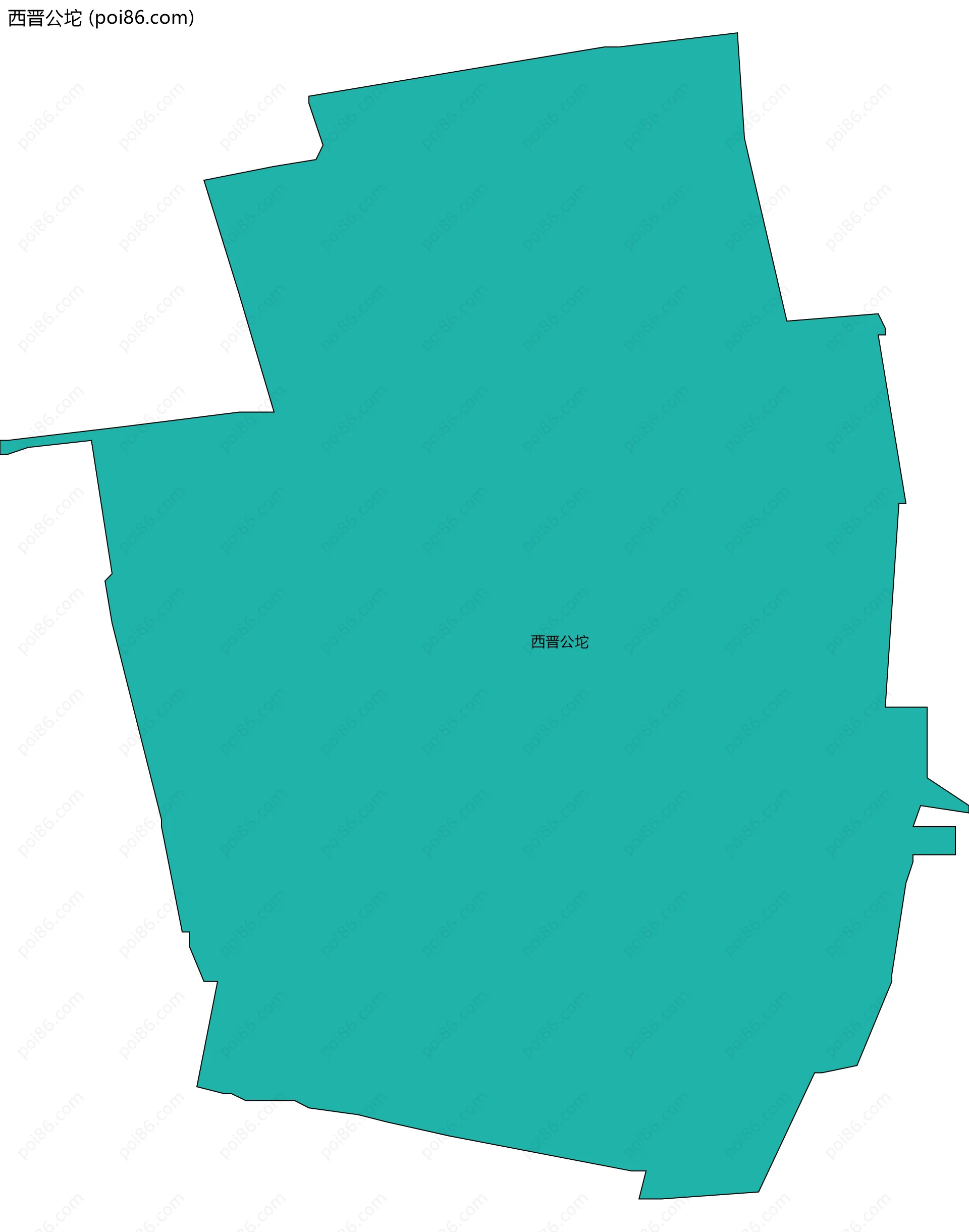 西晋公坨边界地图