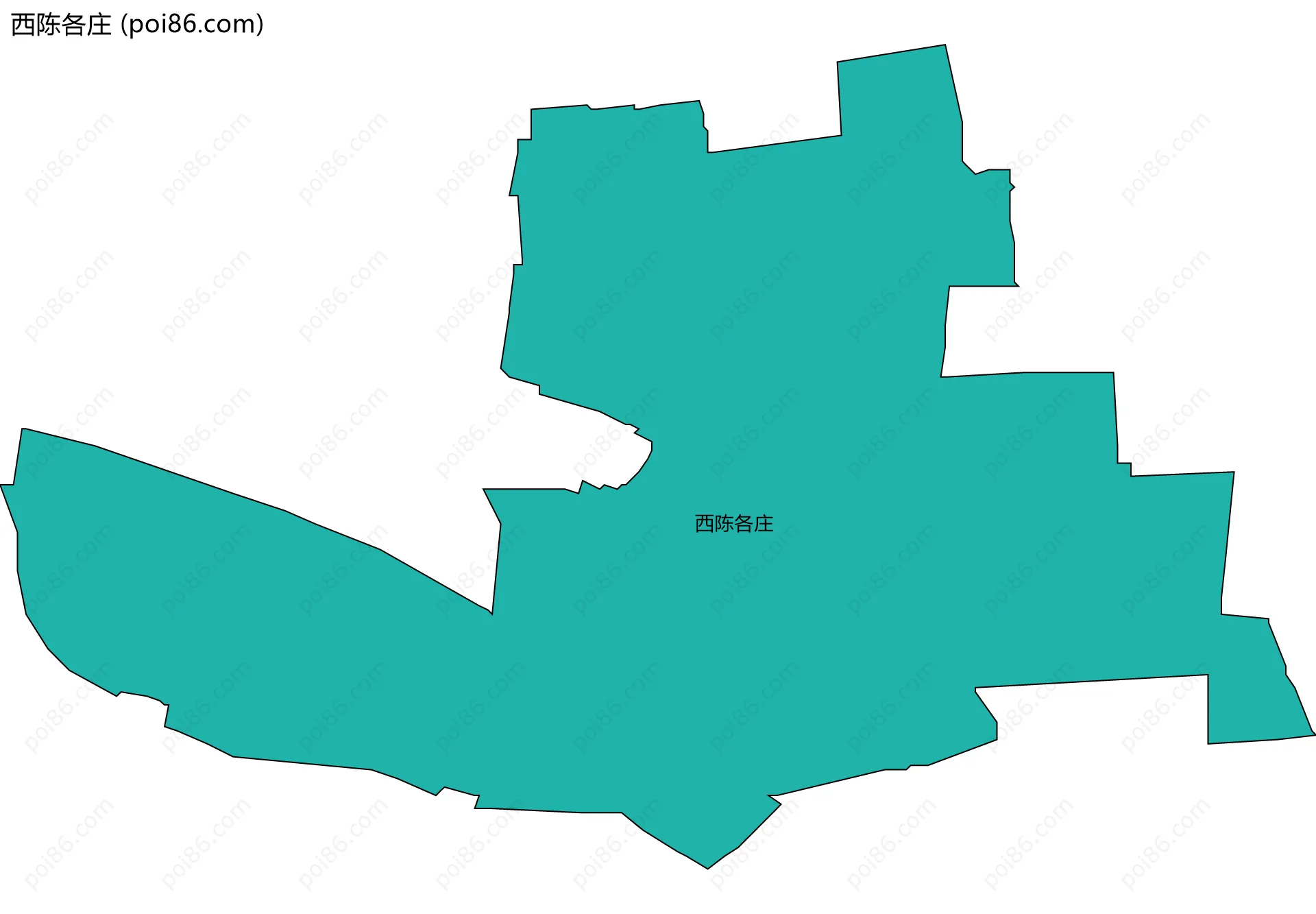 西陈各庄边界地图