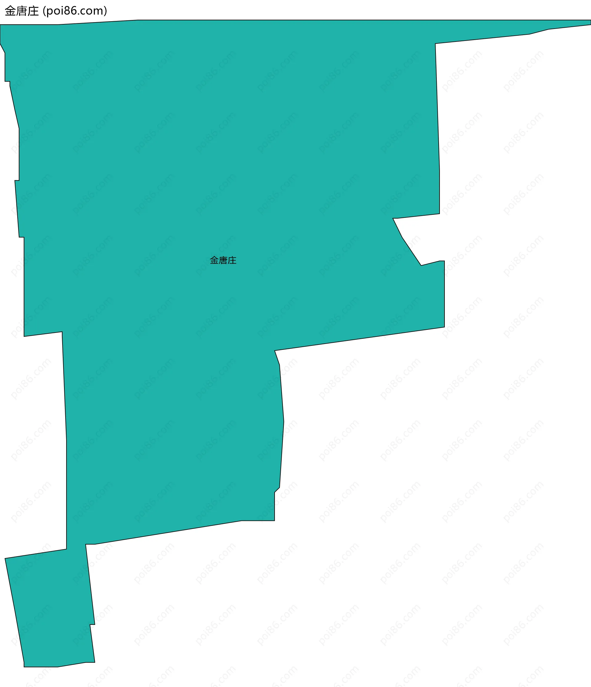 金唐庄边界地图