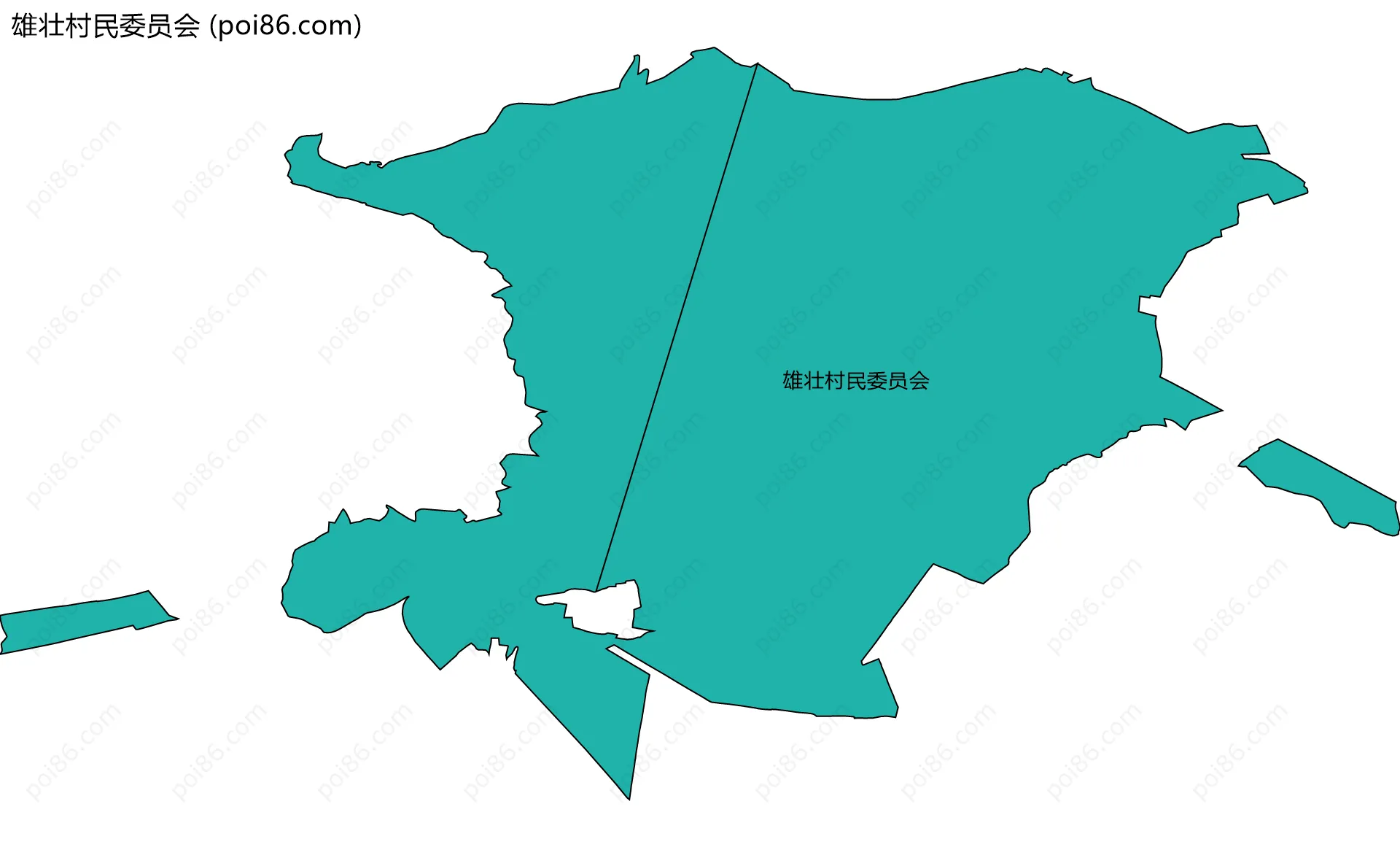 雄壮村民委员会边界地图