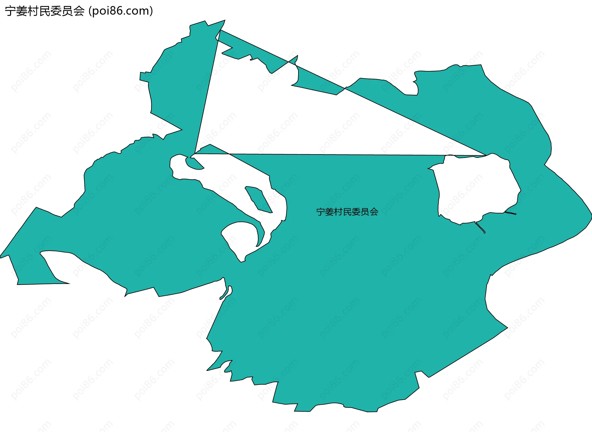 宁姜村民委员会边界地图