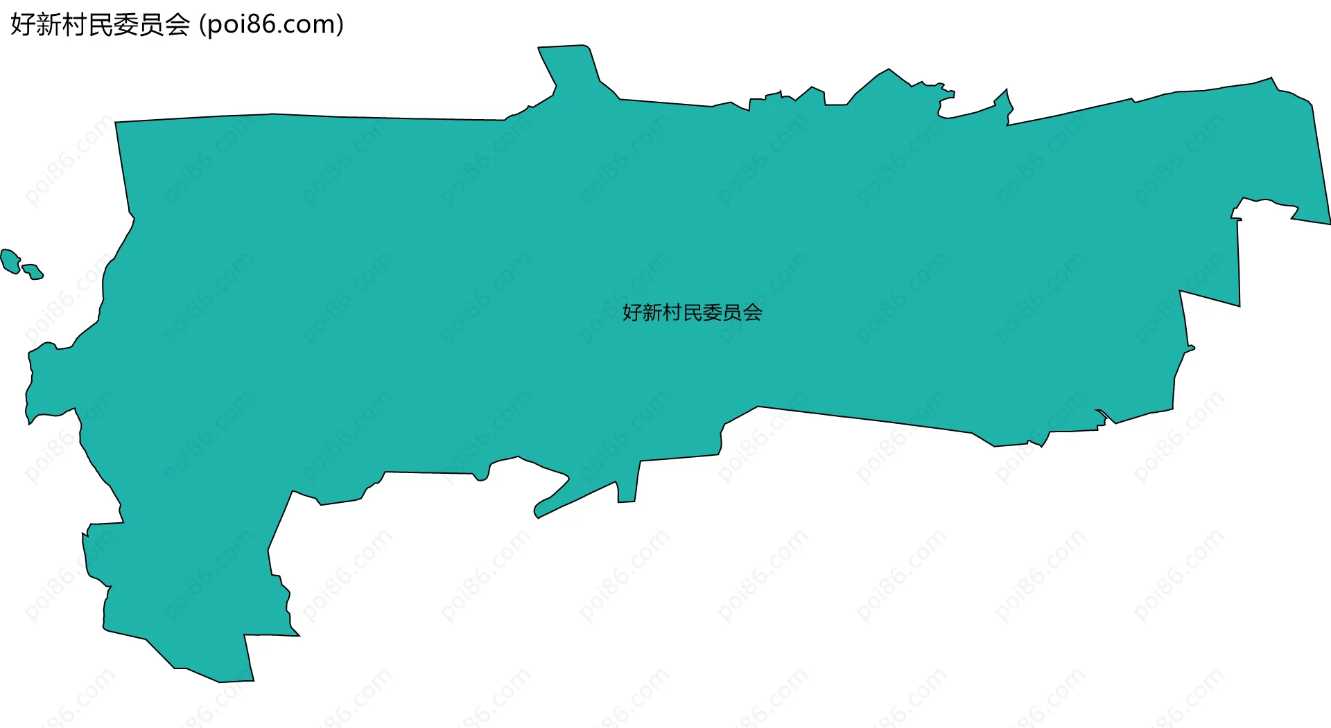 好新村民委员会边界地图