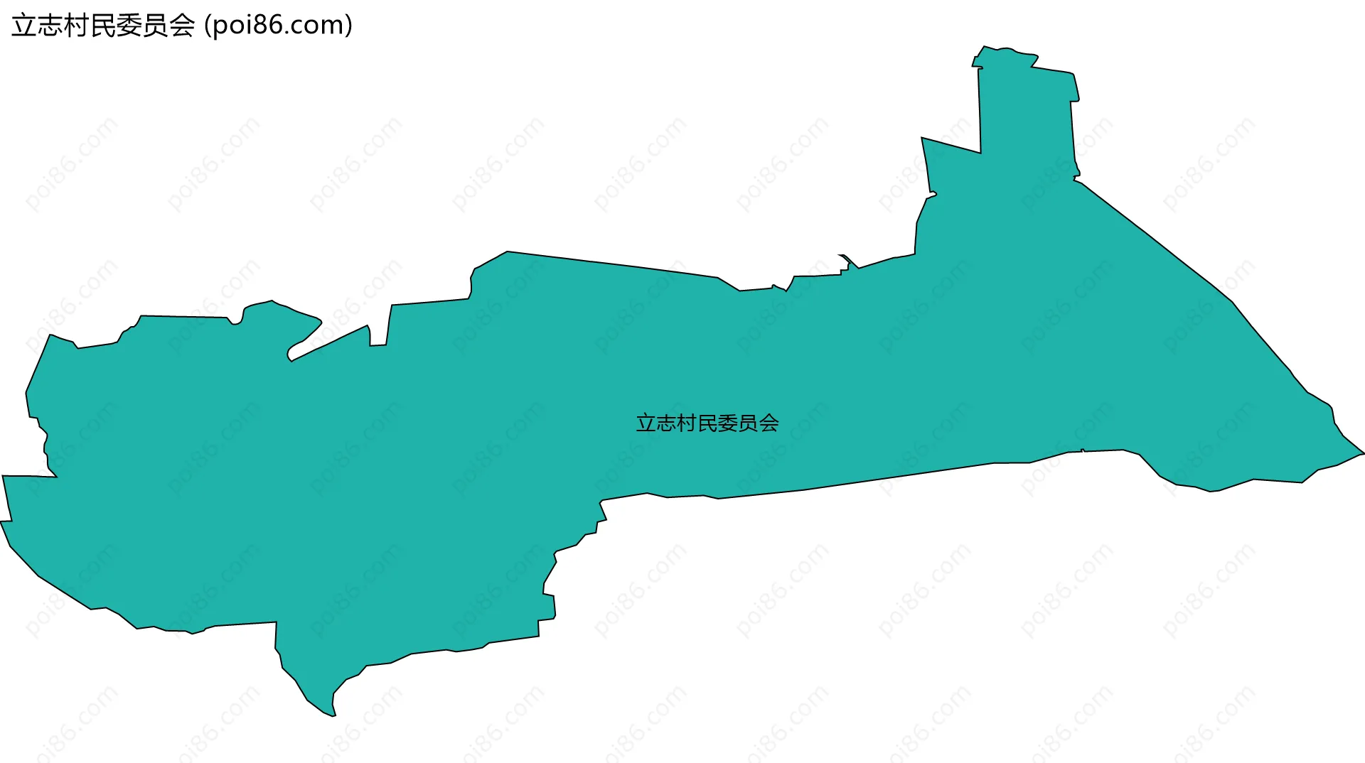 立志村民委员会边界地图
