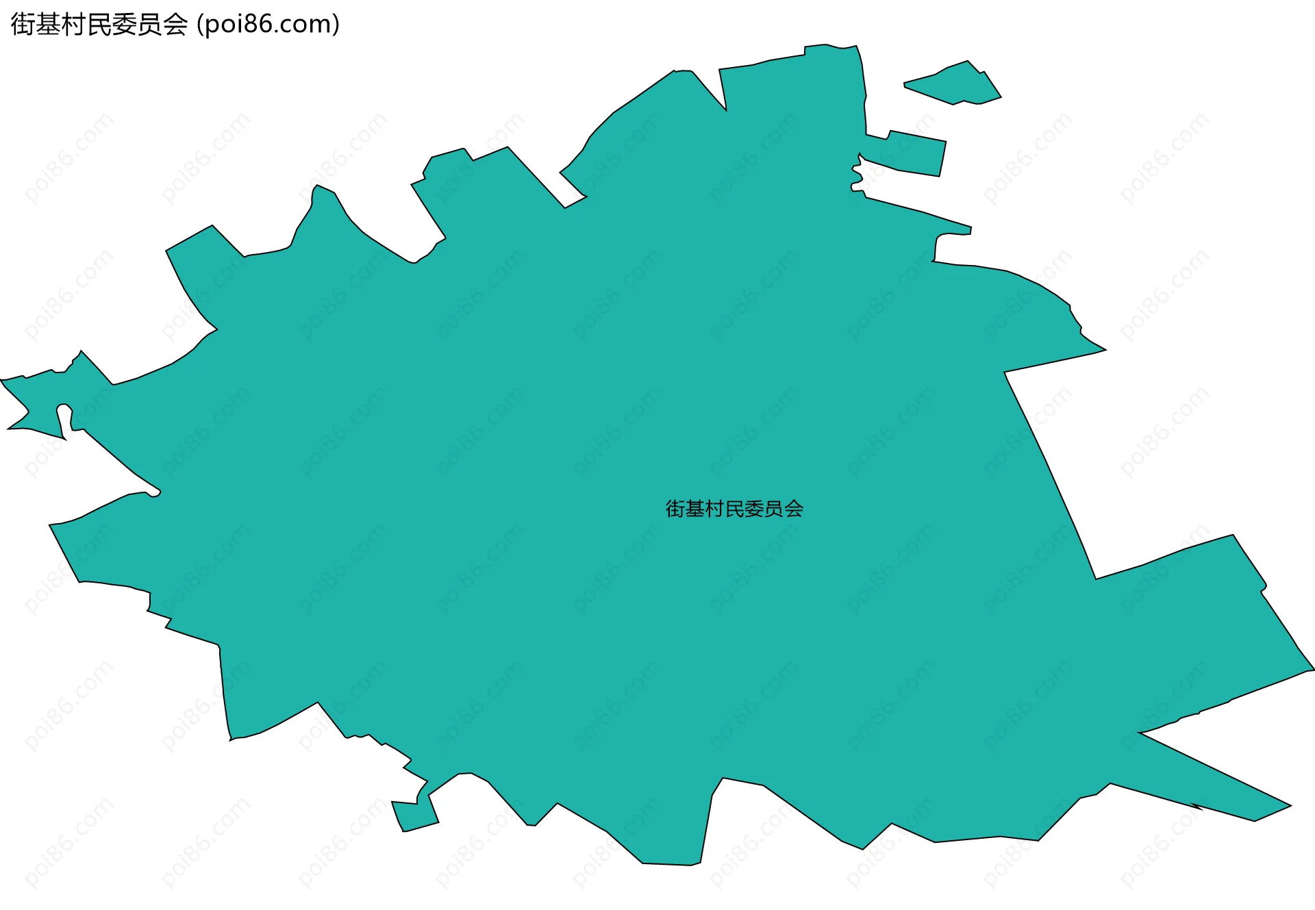 街基村民委员会边界地图