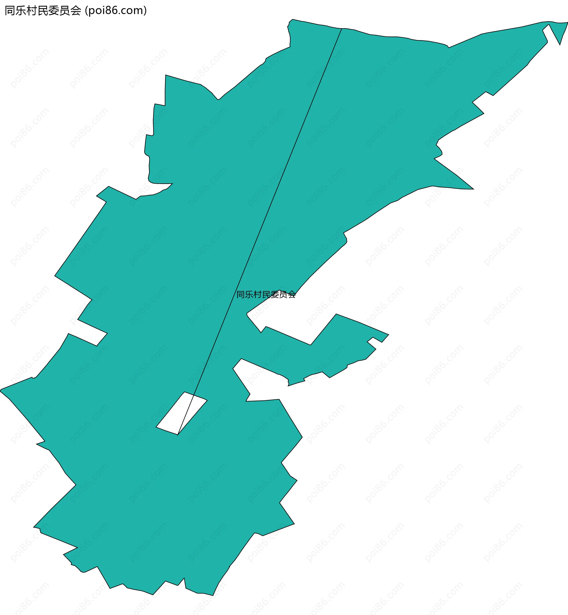 同乐村民委员会边界地图