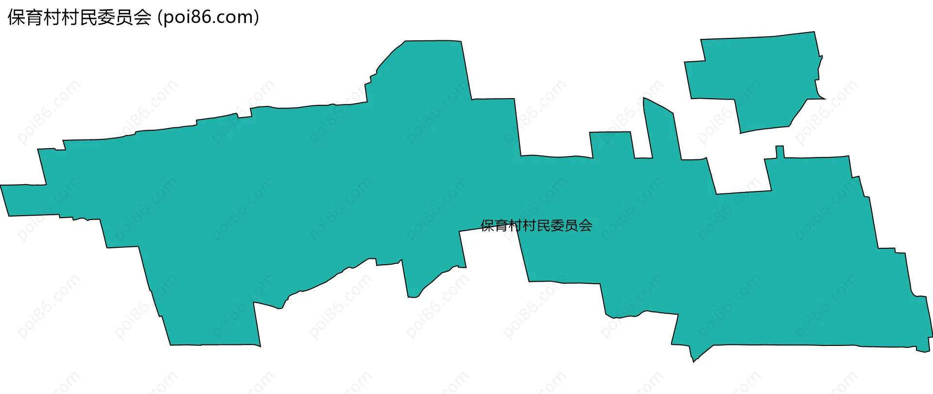 保育村村民委员会边界地图