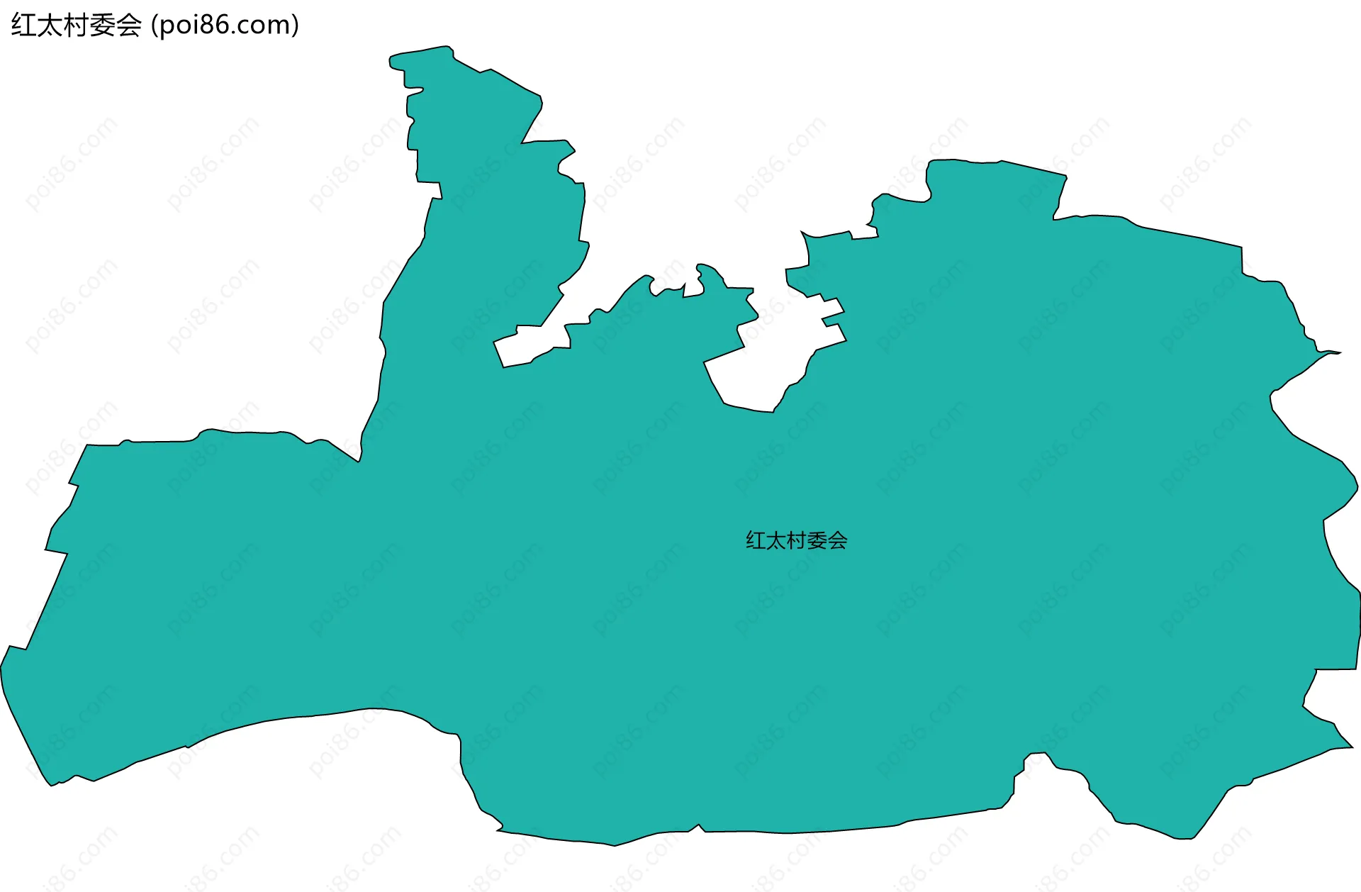 红太村委会边界地图
