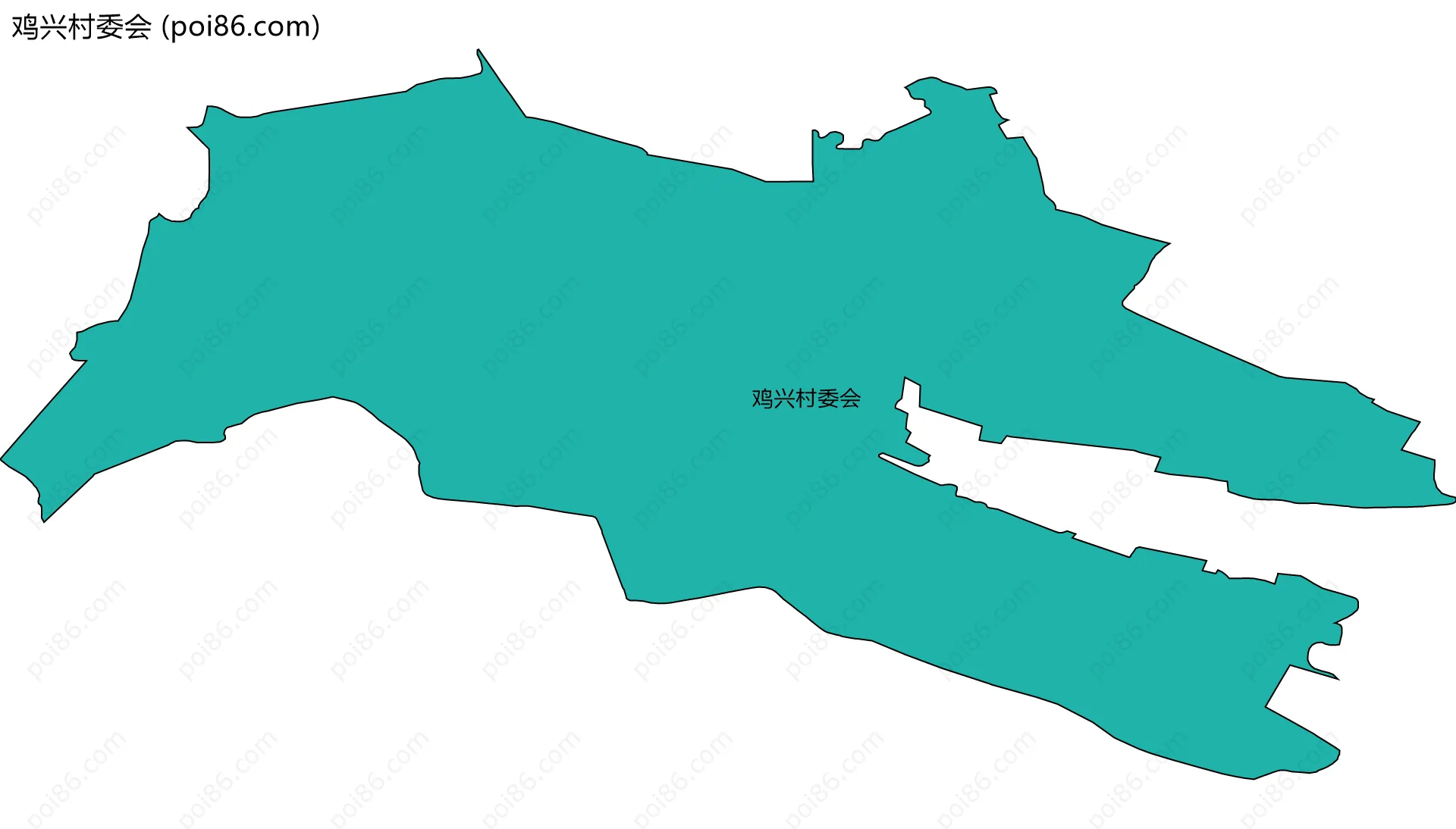 鸡兴村委会边界地图