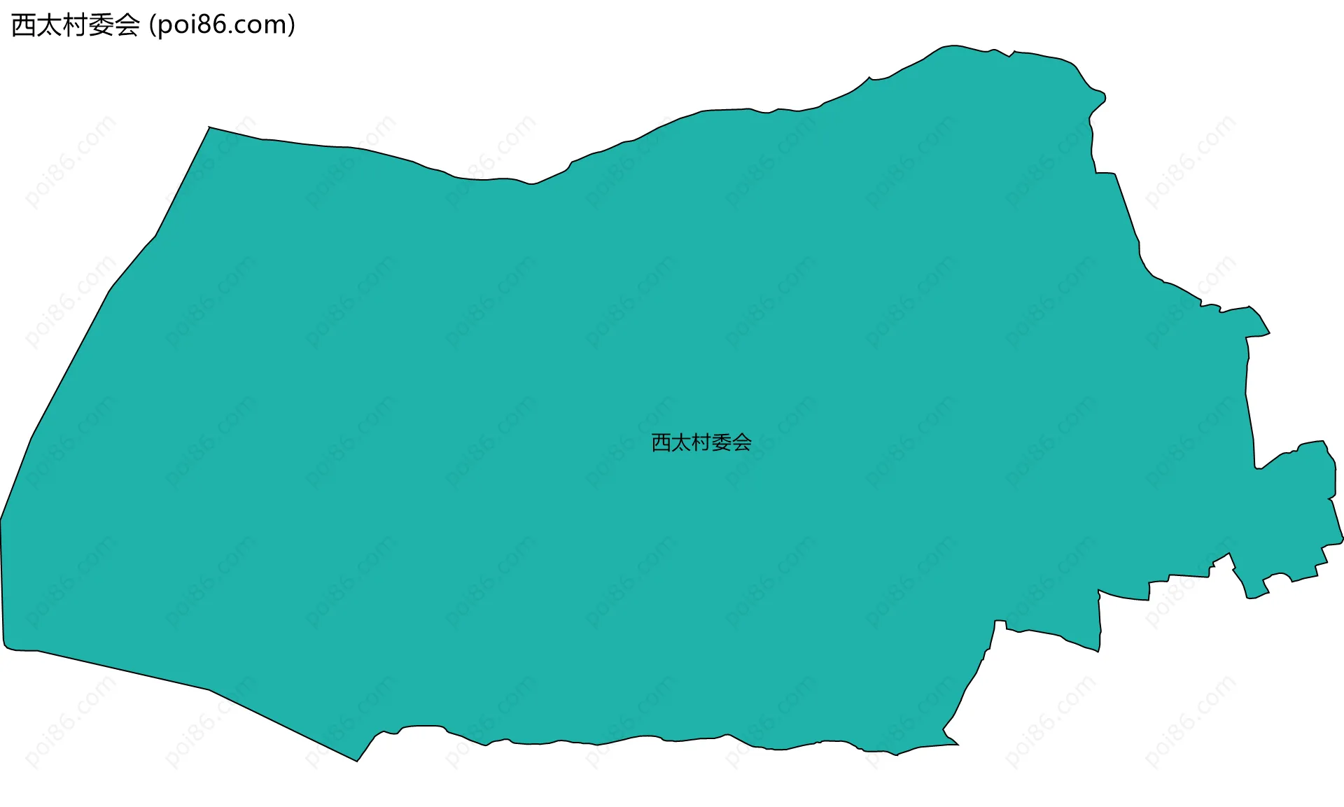 西太村委会边界地图