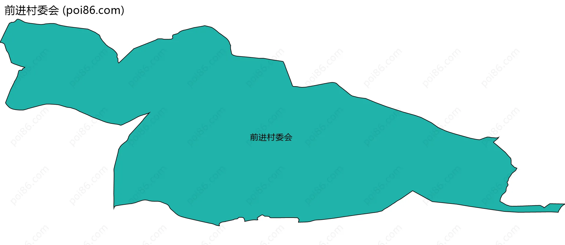 前进村委会边界地图