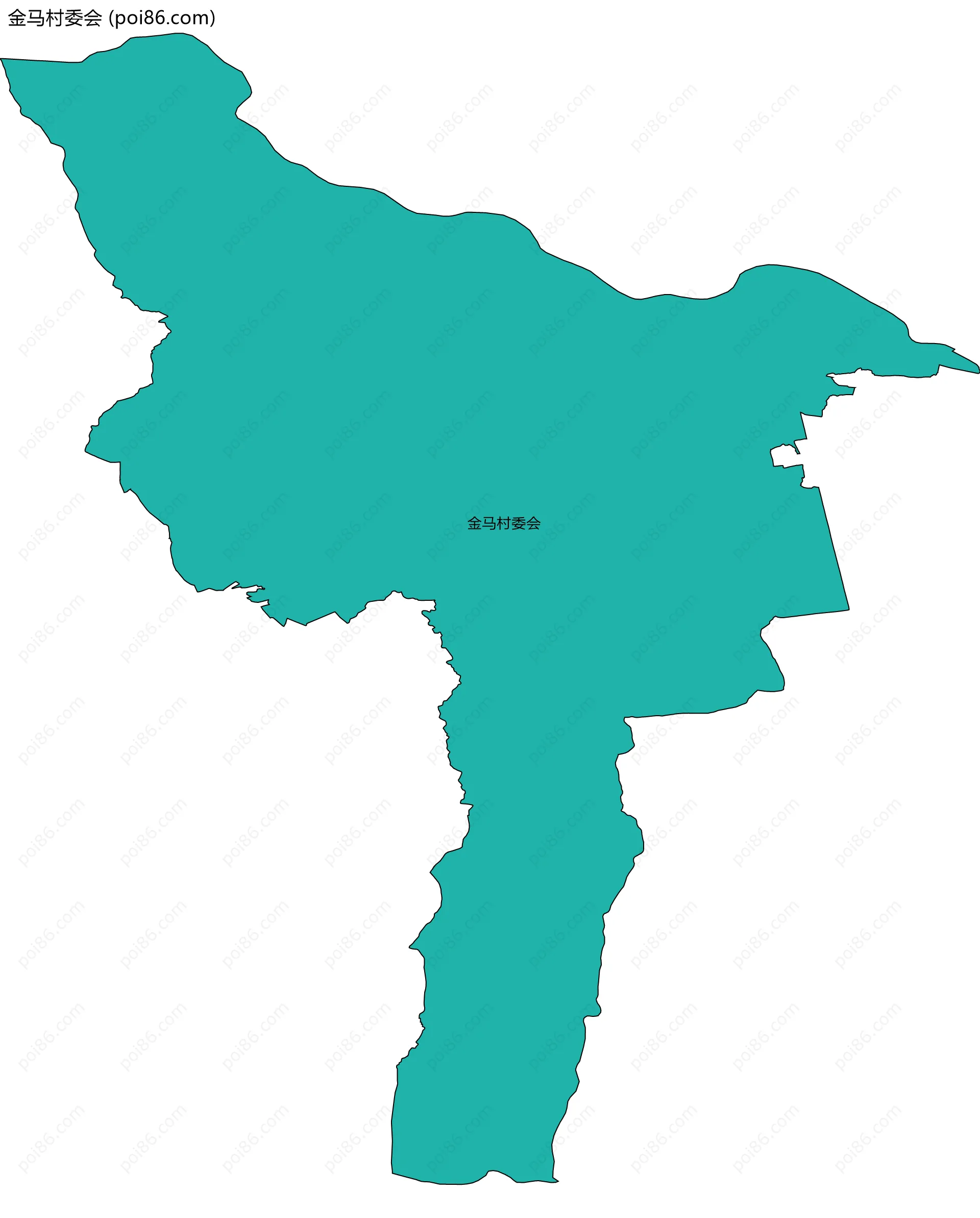 金马村委会边界地图