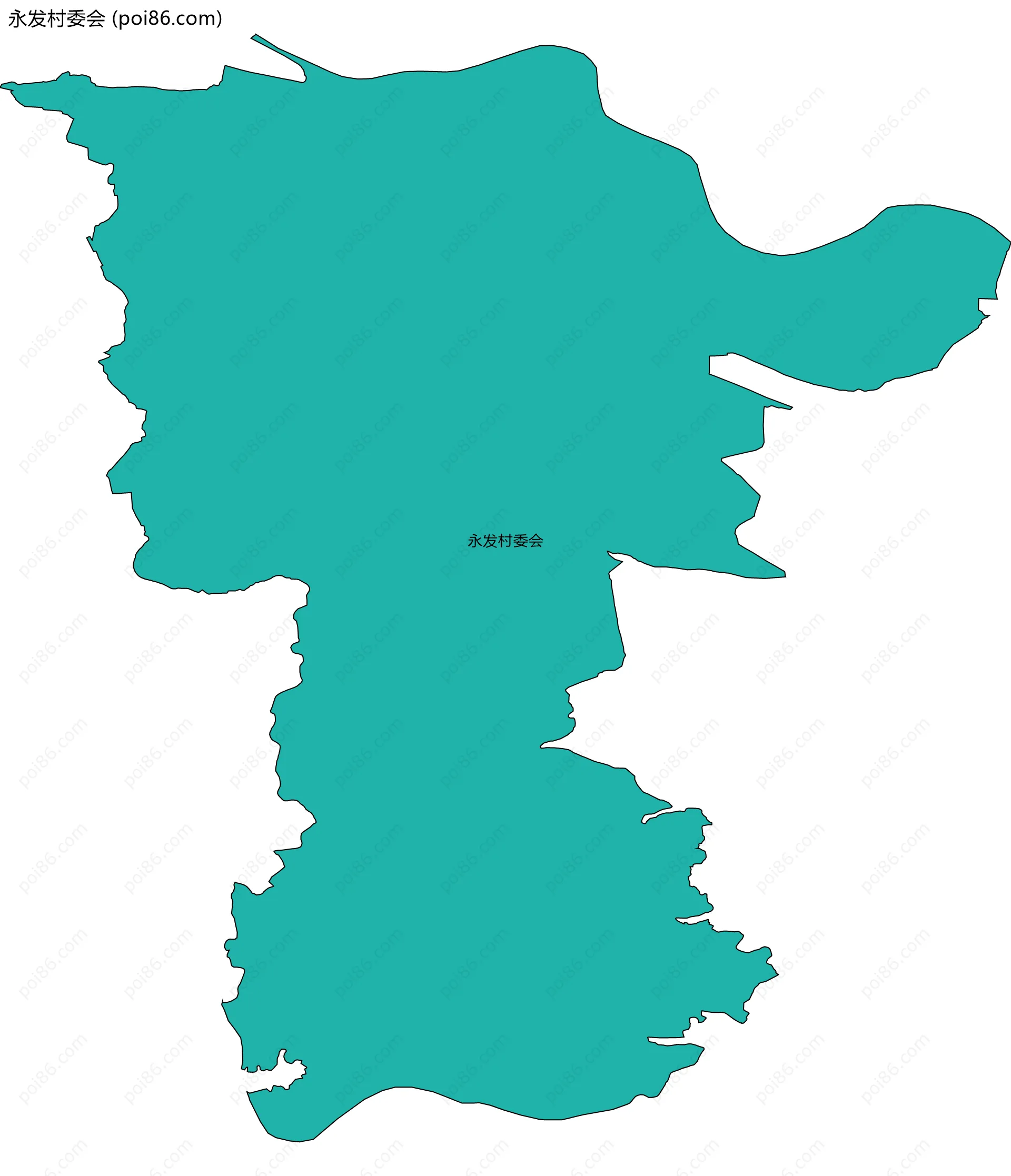 永发村委会边界地图