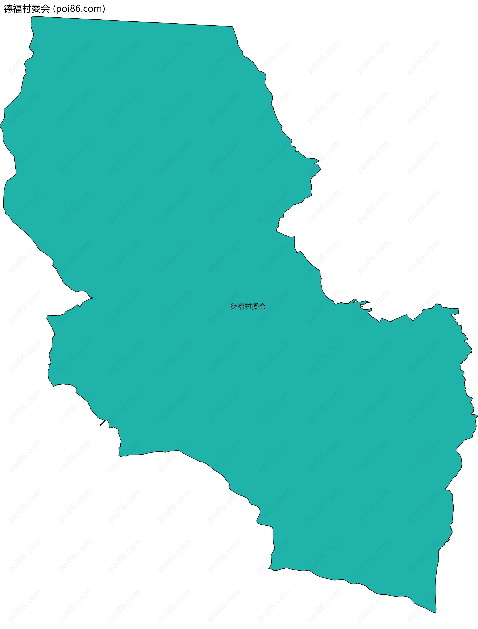 德福村委会边界地图