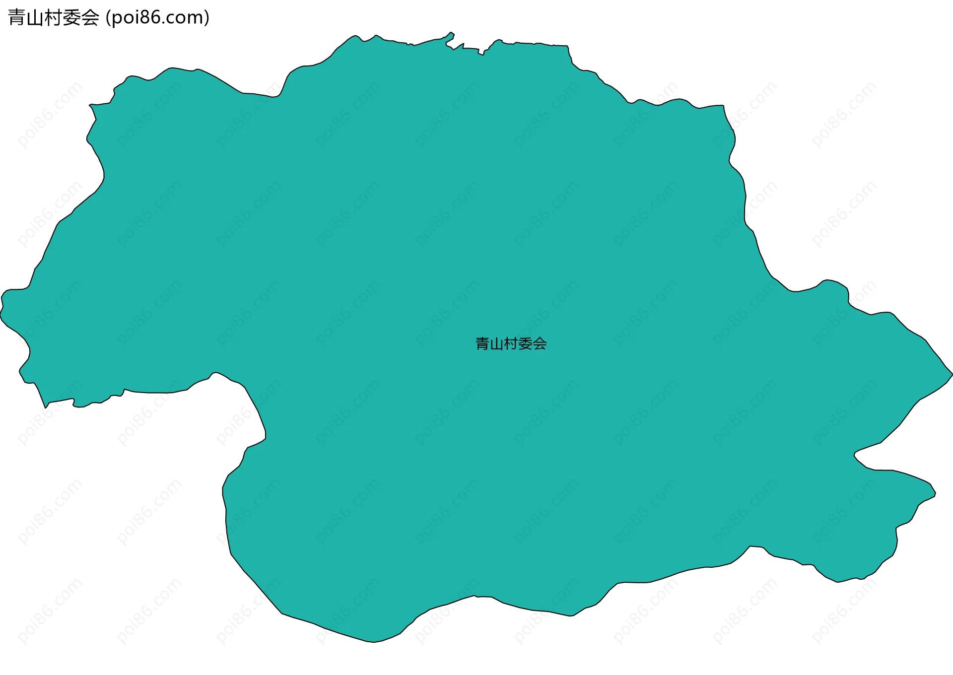 青山村委会边界地图