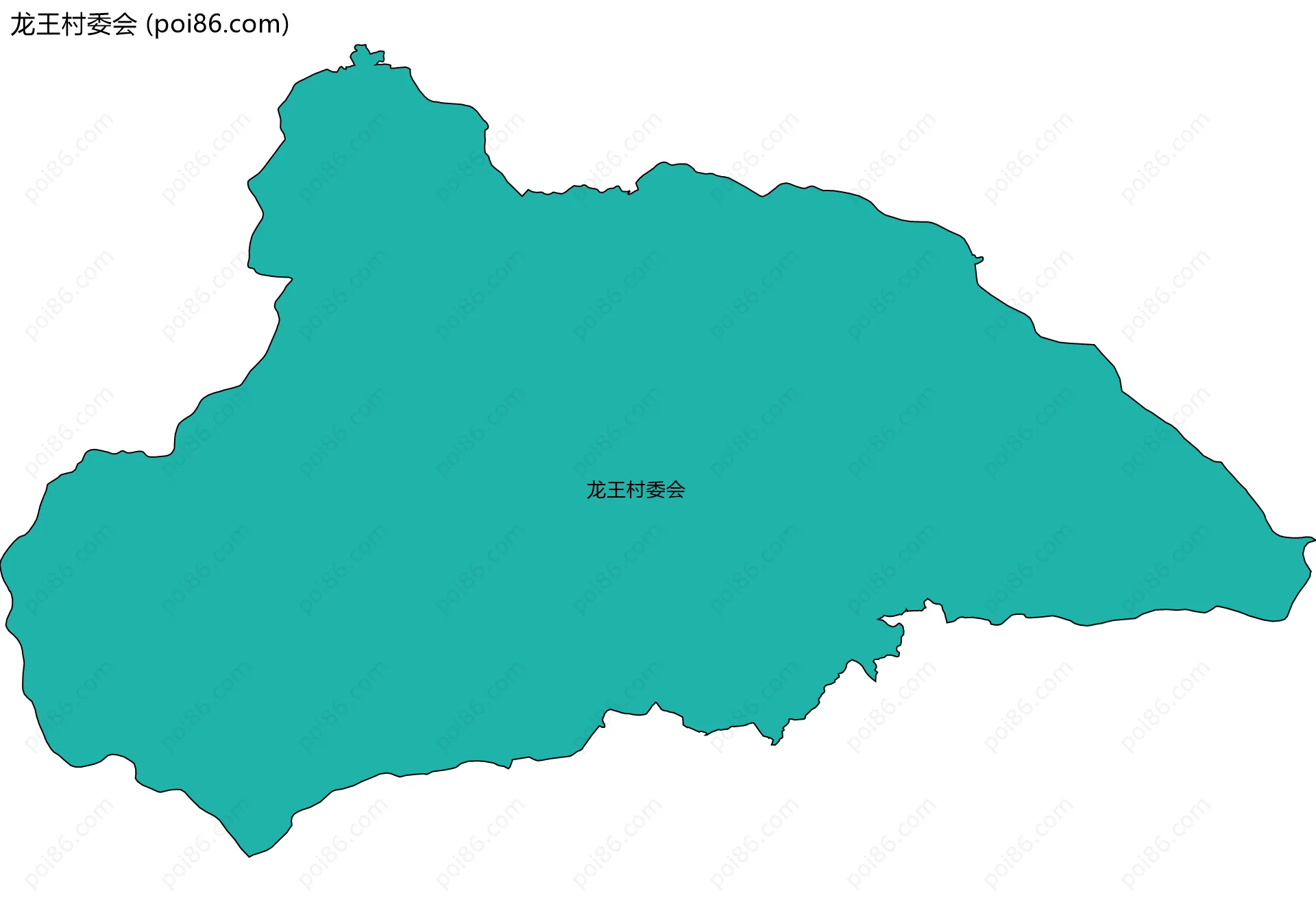 龙王村委会边界地图