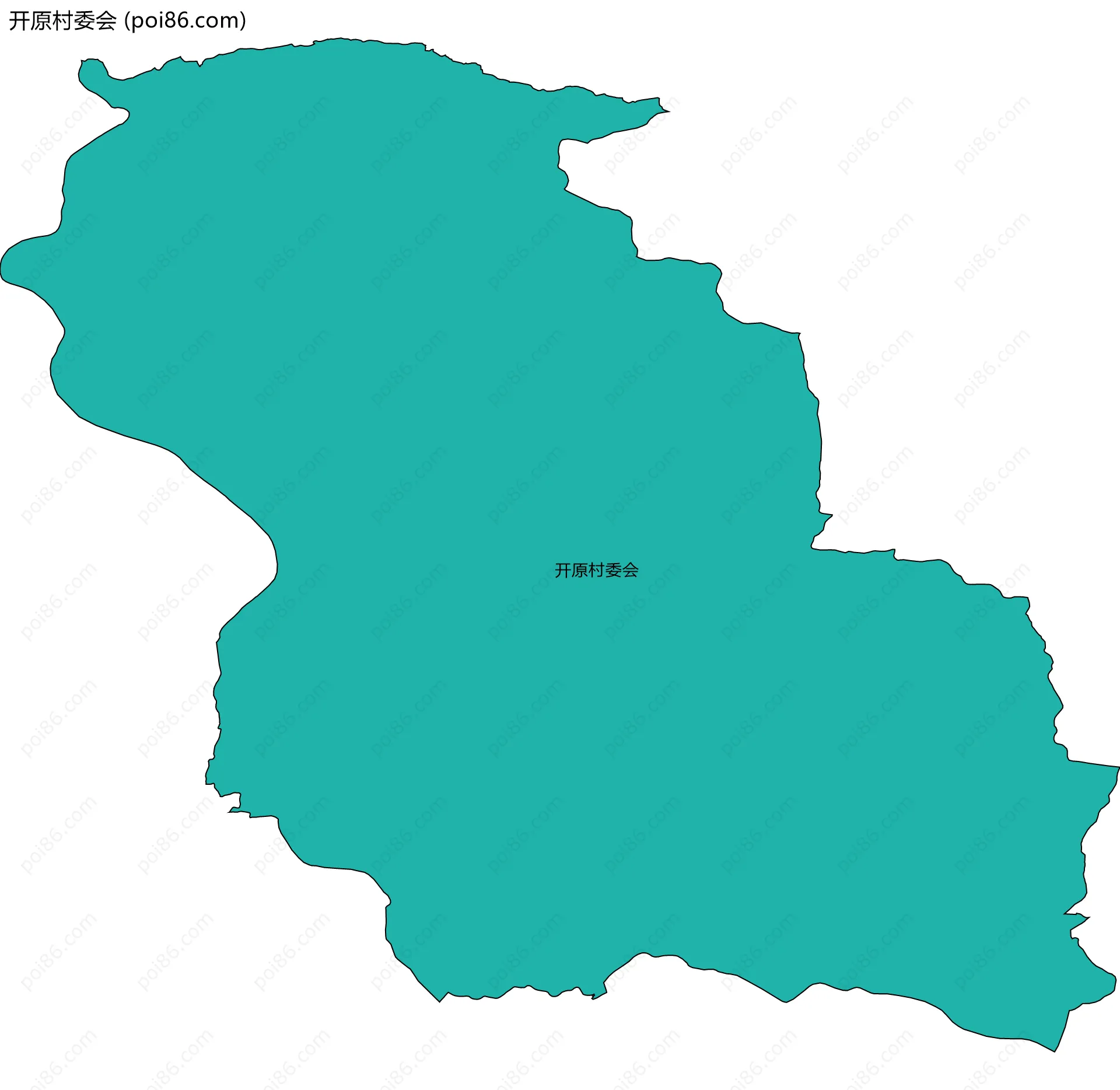 开原村委会边界地图