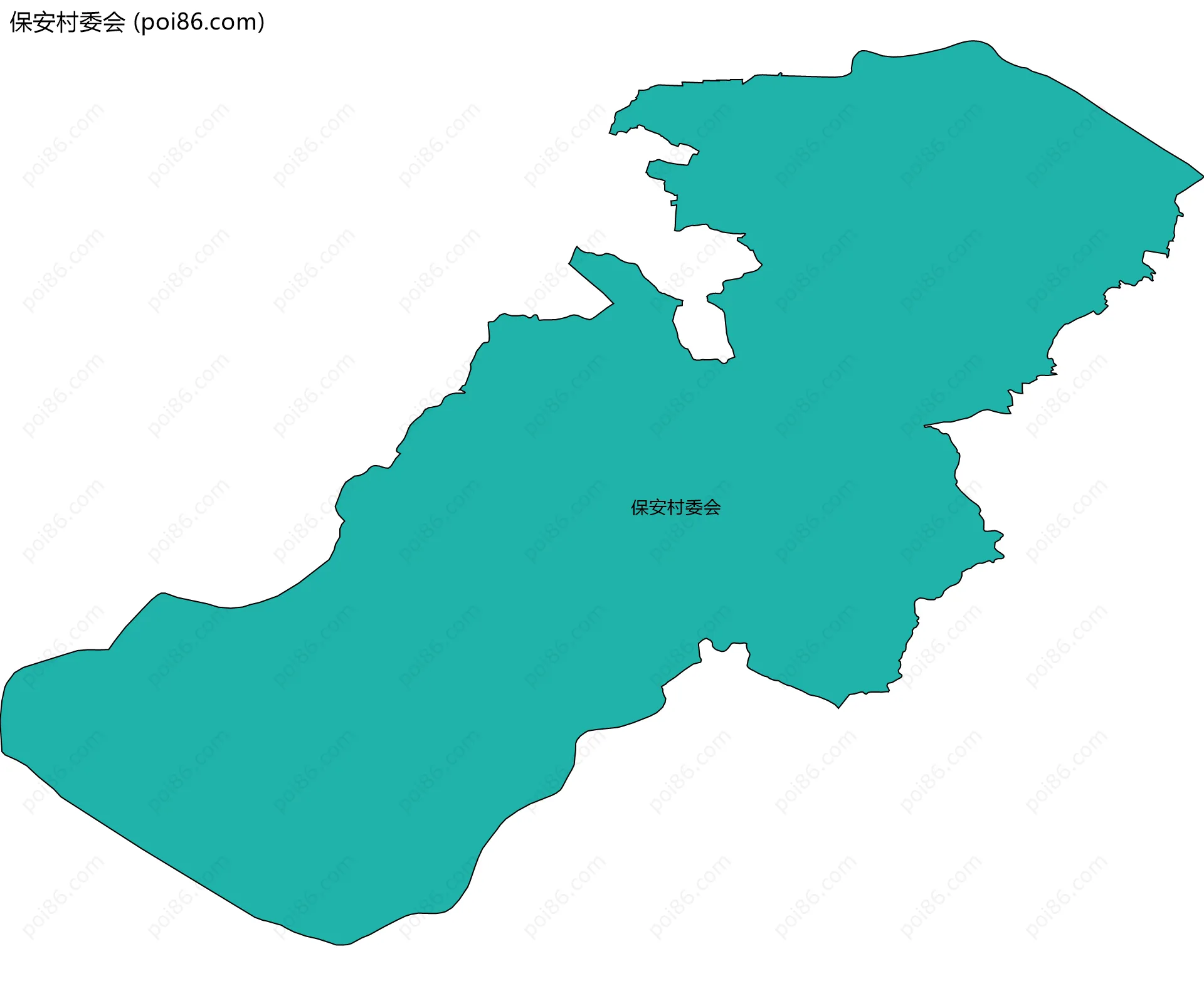 保安村委会边界地图