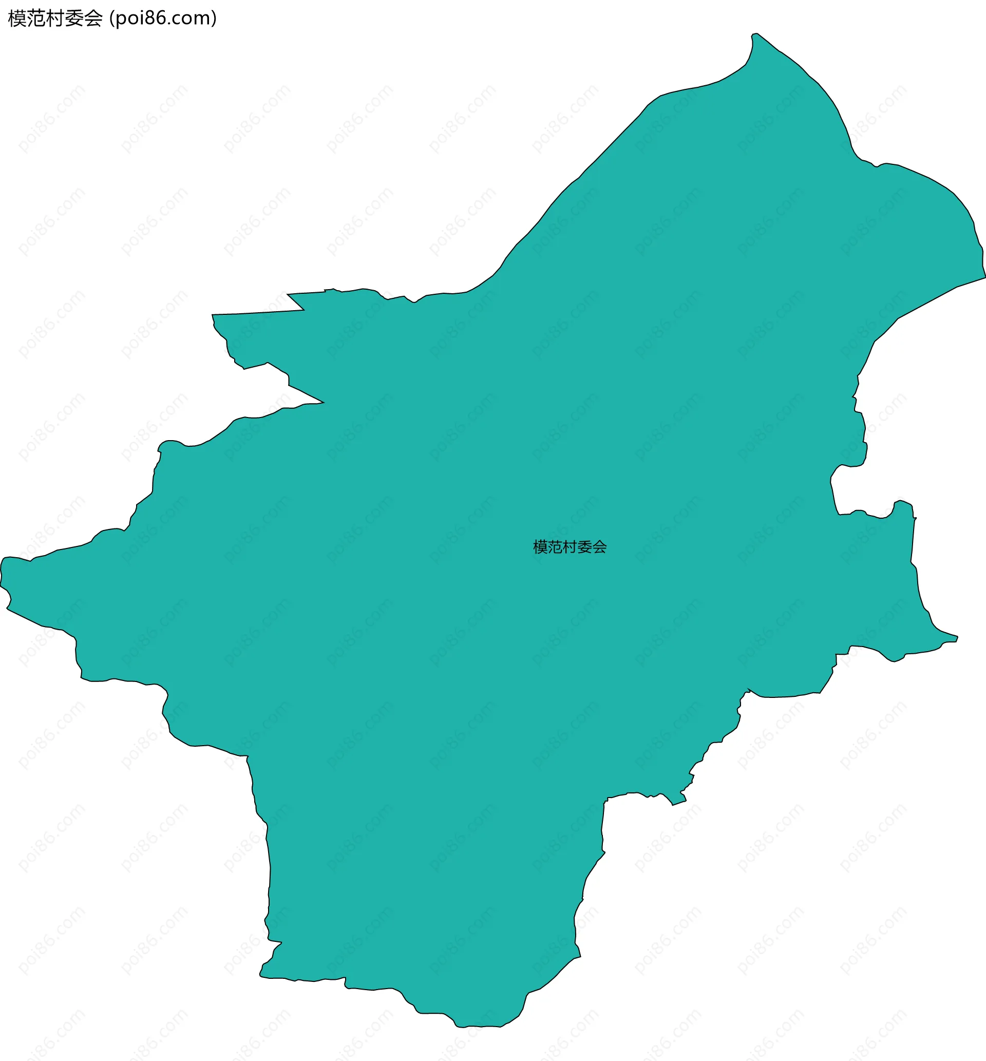 模范村委会边界地图