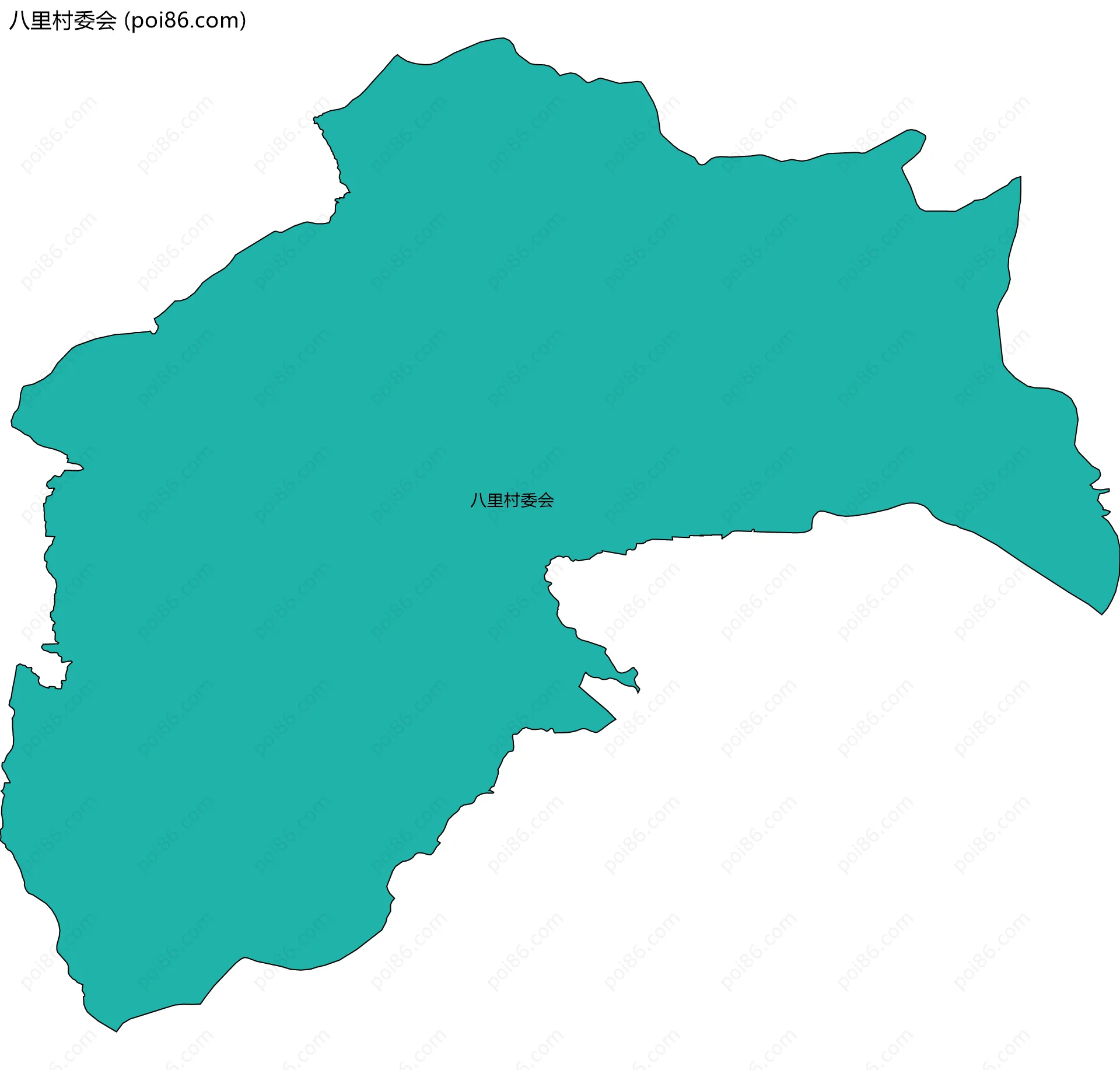 八里村委会边界地图