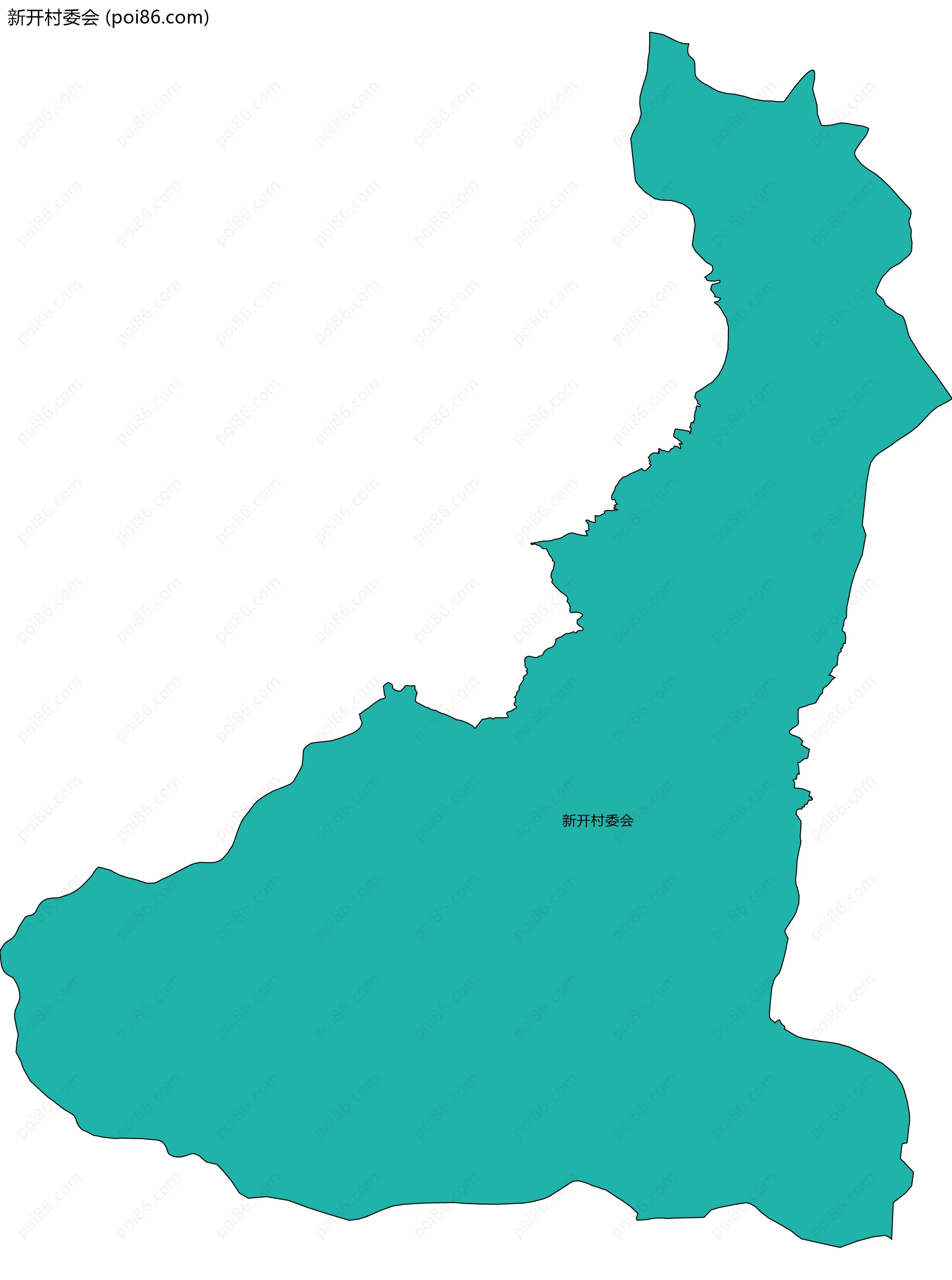 新开村委会边界地图