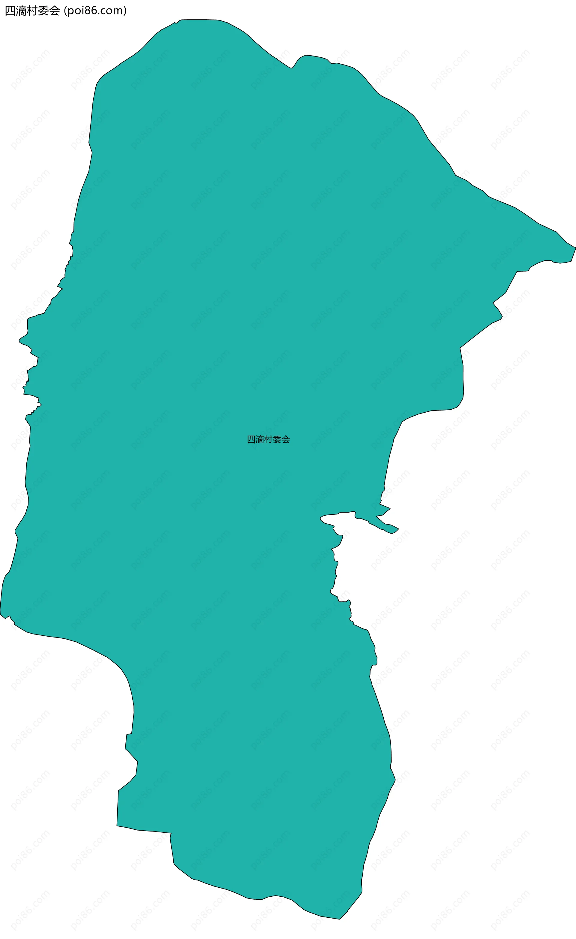 四滴村委会边界地图