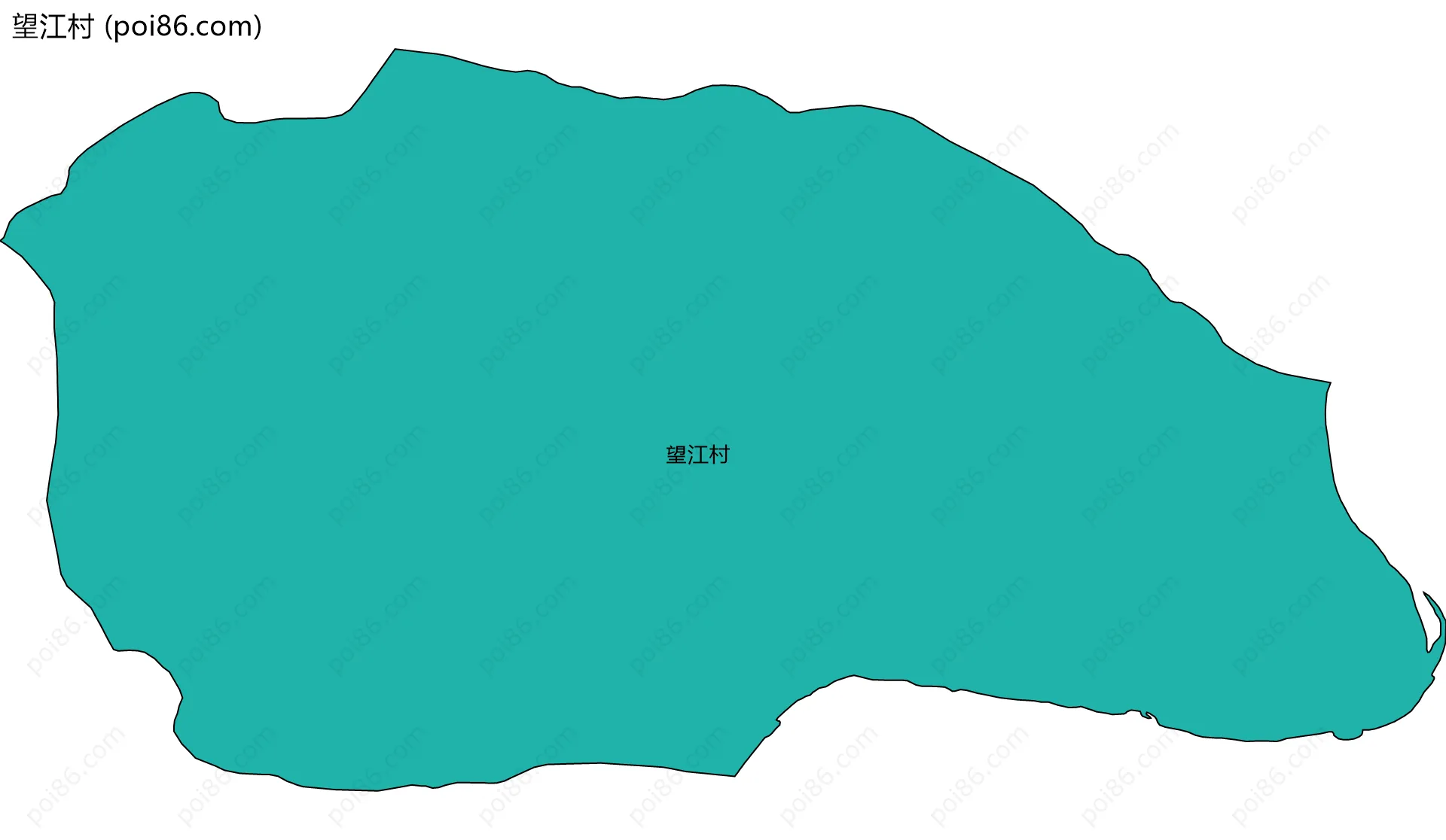 望江村边界地图