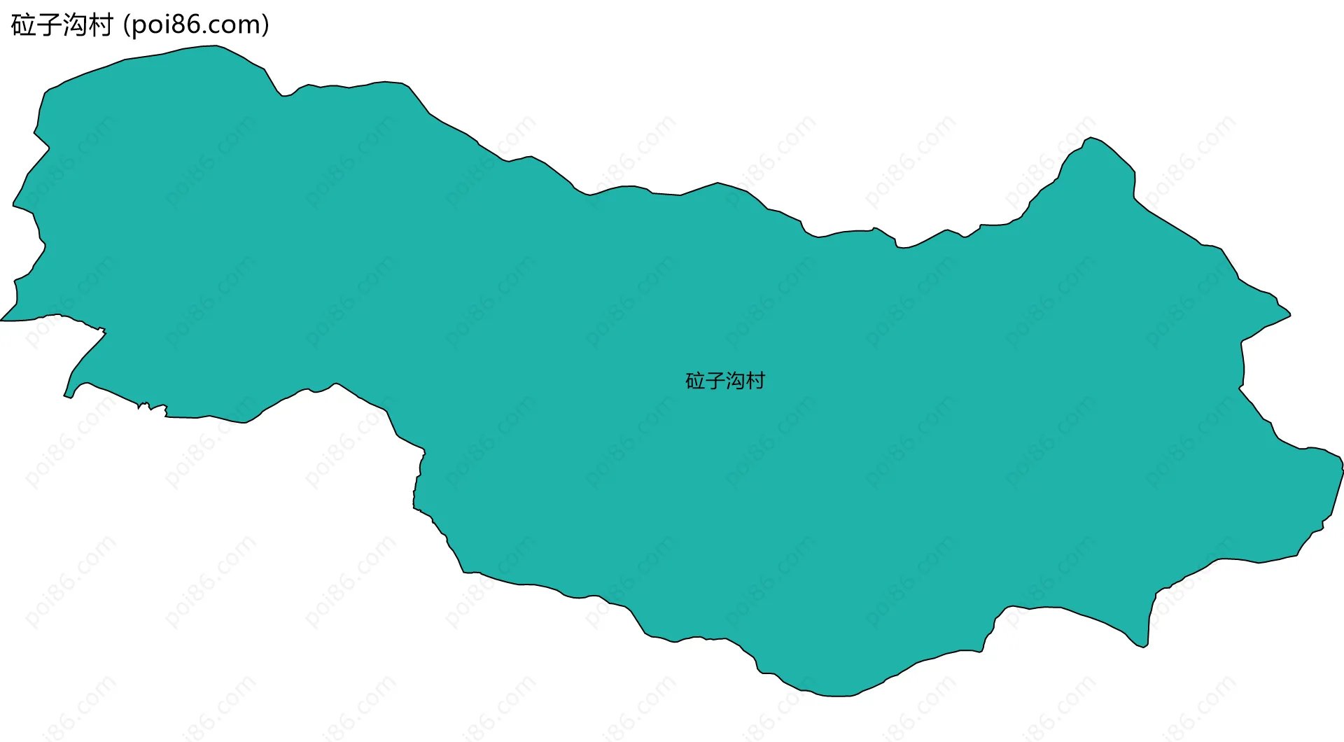 砬子沟村边界地图