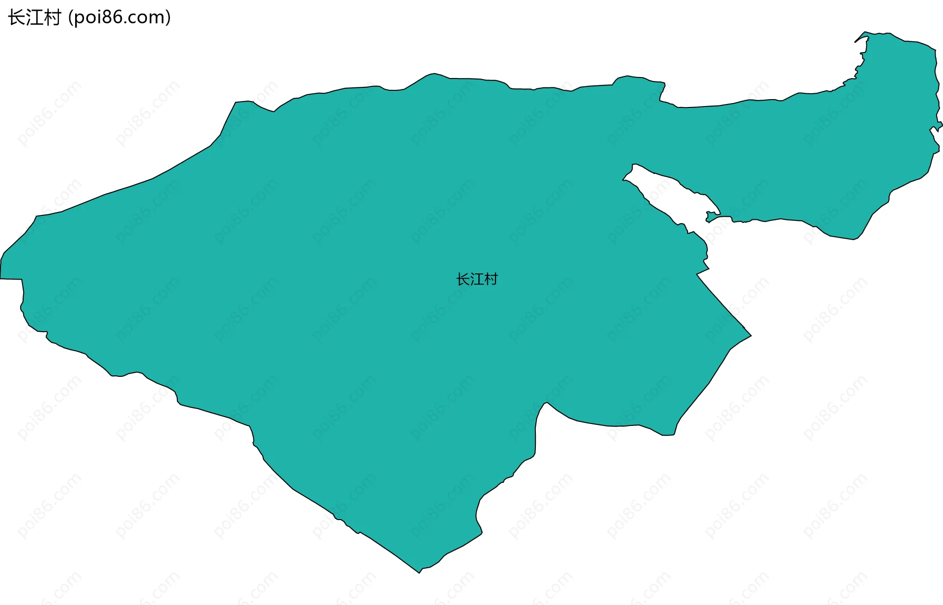 长江村边界地图