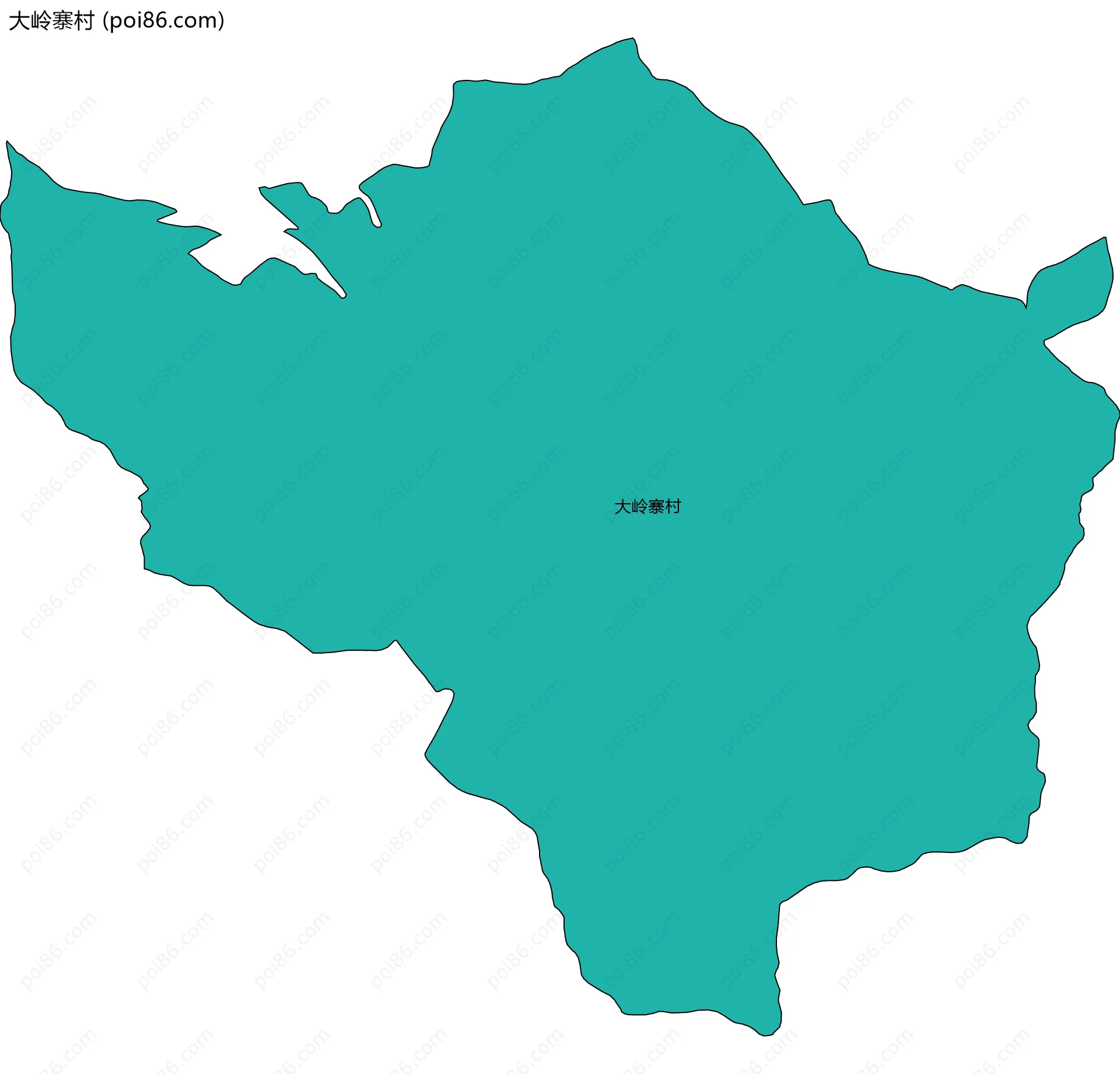 大岭寨村边界地图