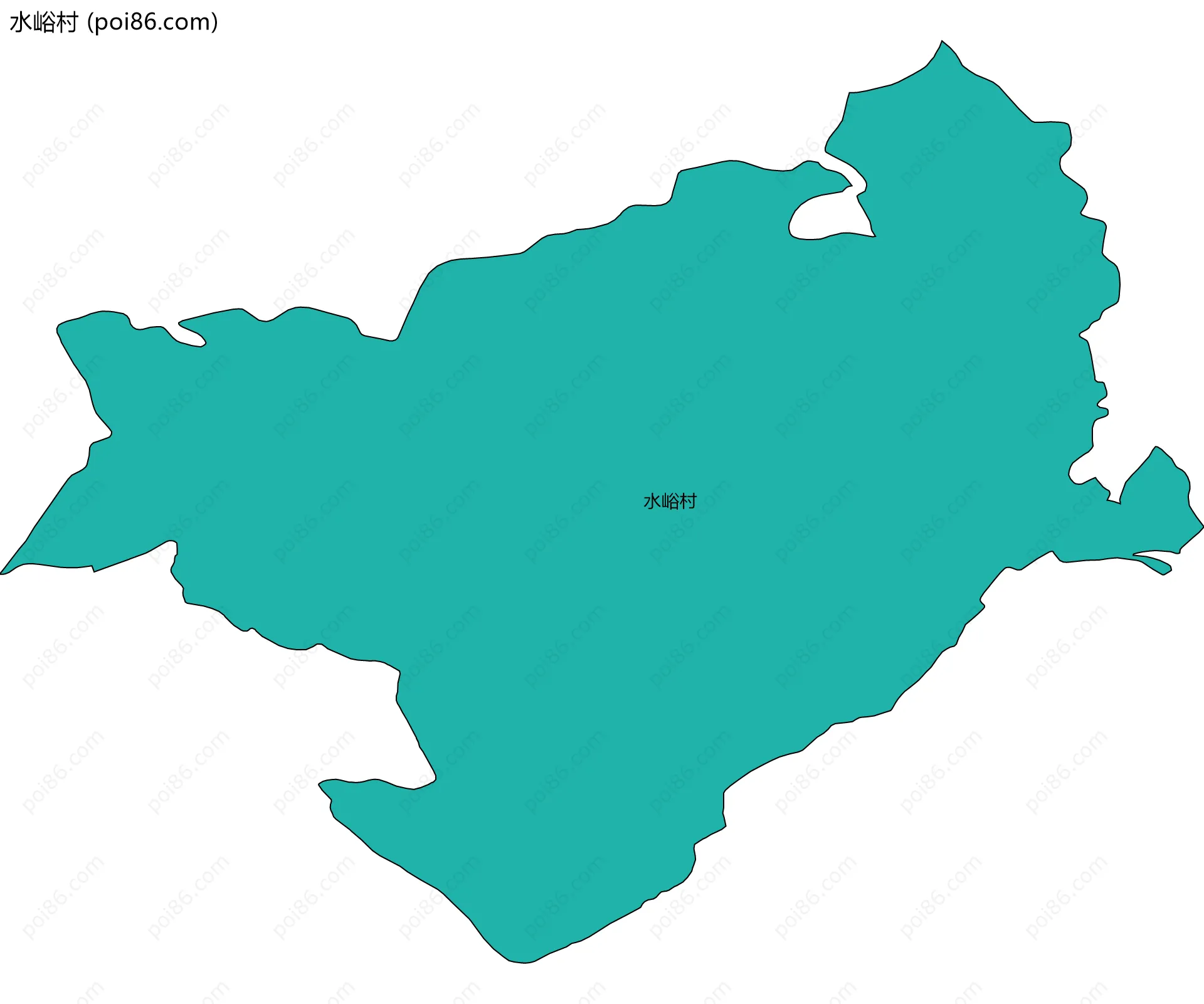 水峪村边界地图