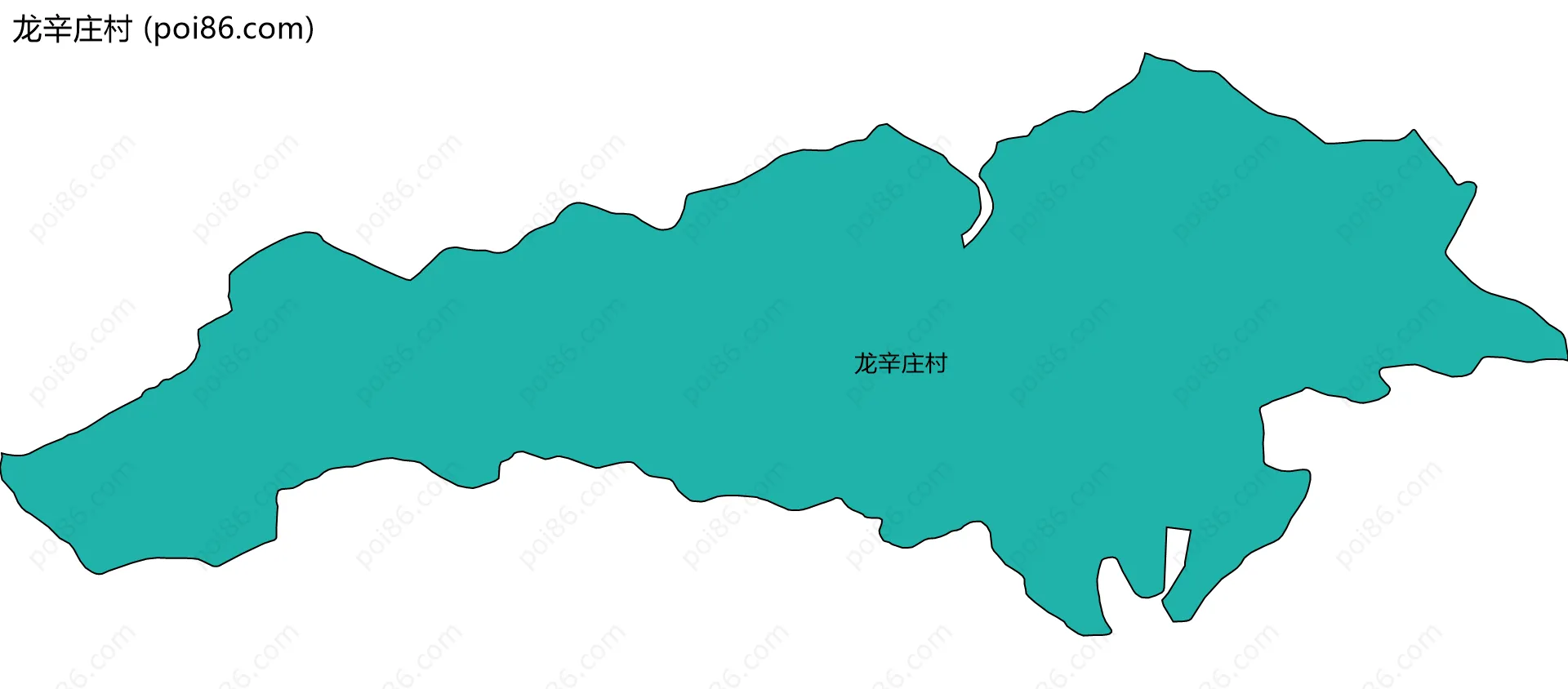 龙辛庄村边界地图