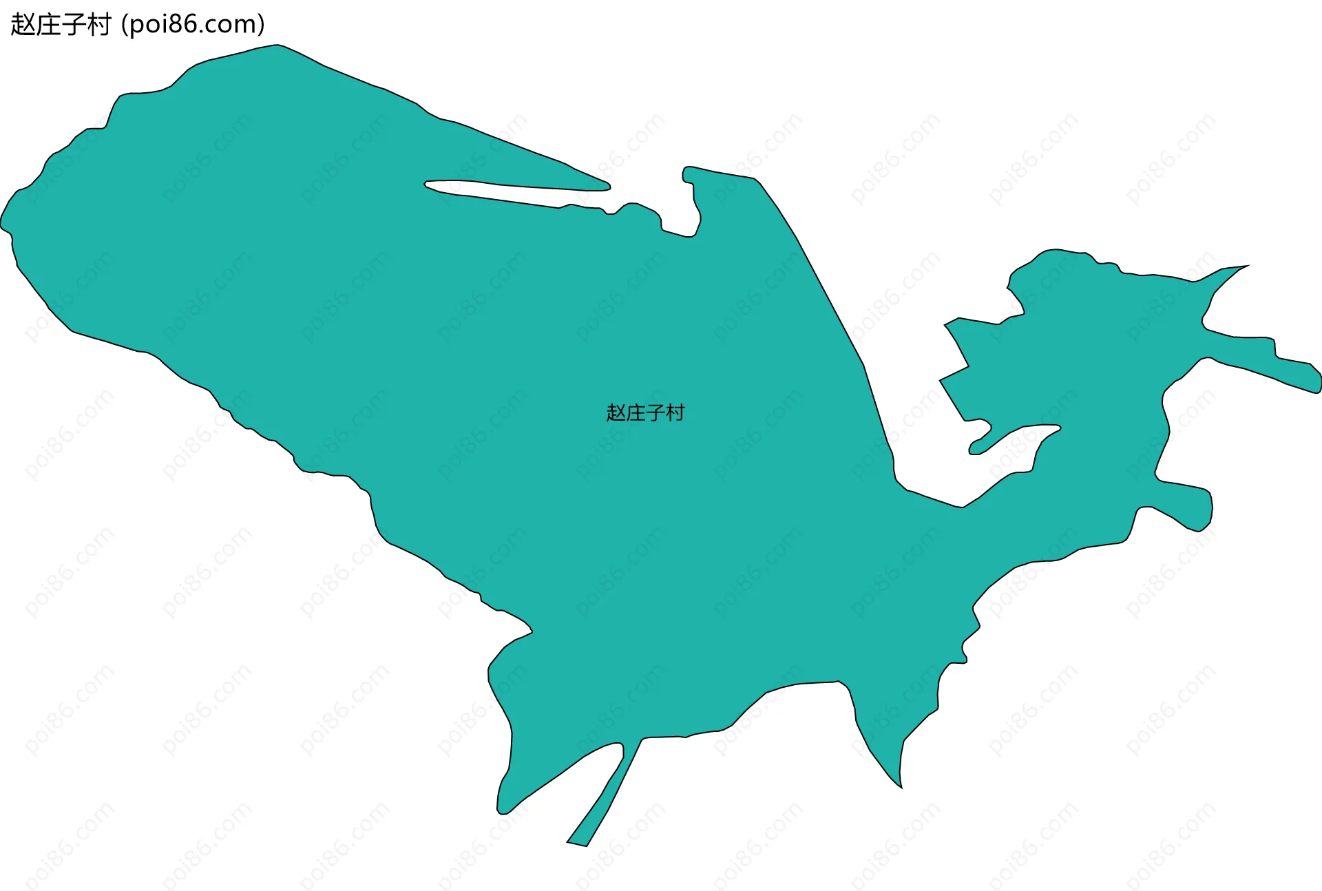 赵庄子村边界地图