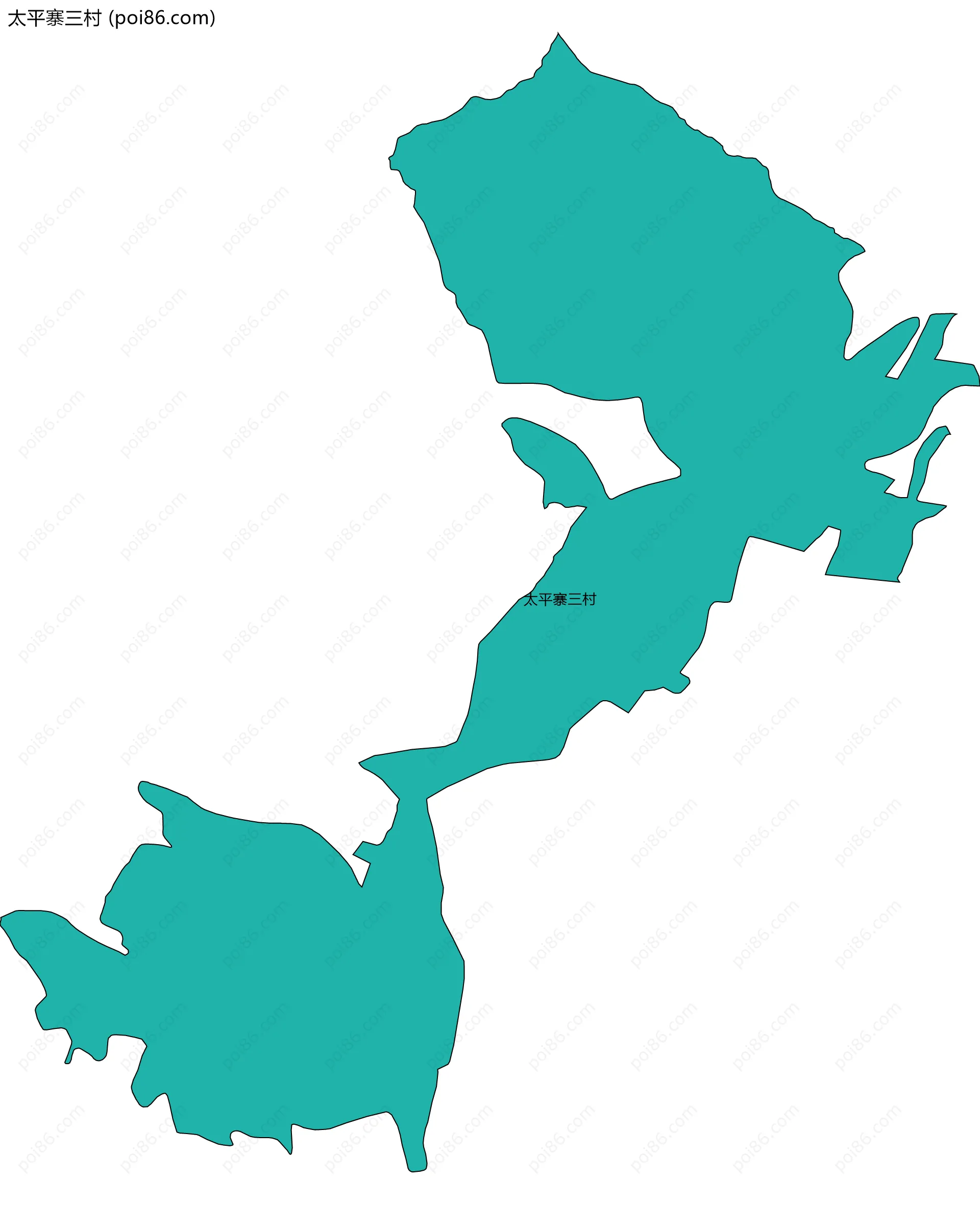 太平寨三村边界地图