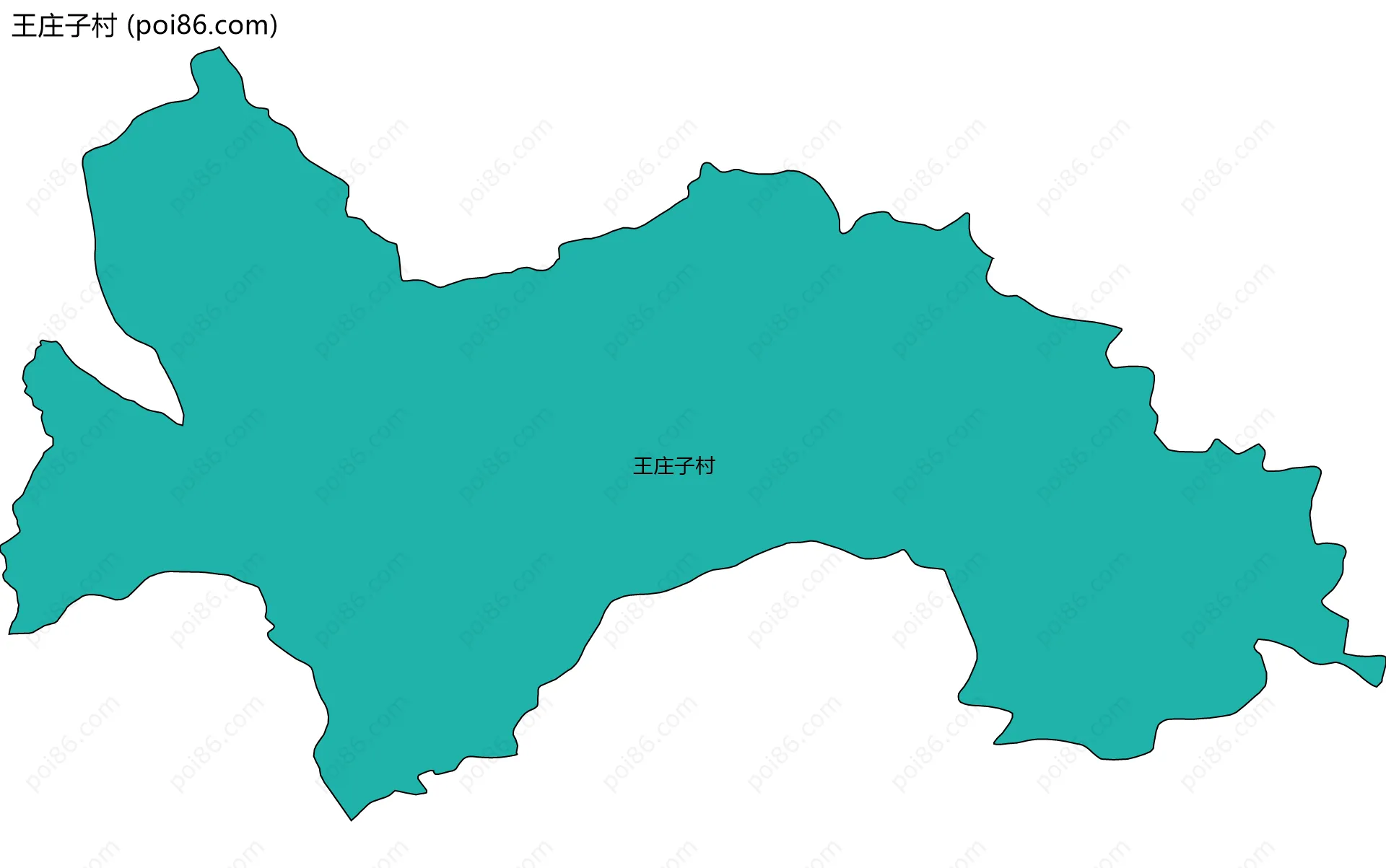 王庄子村边界地图