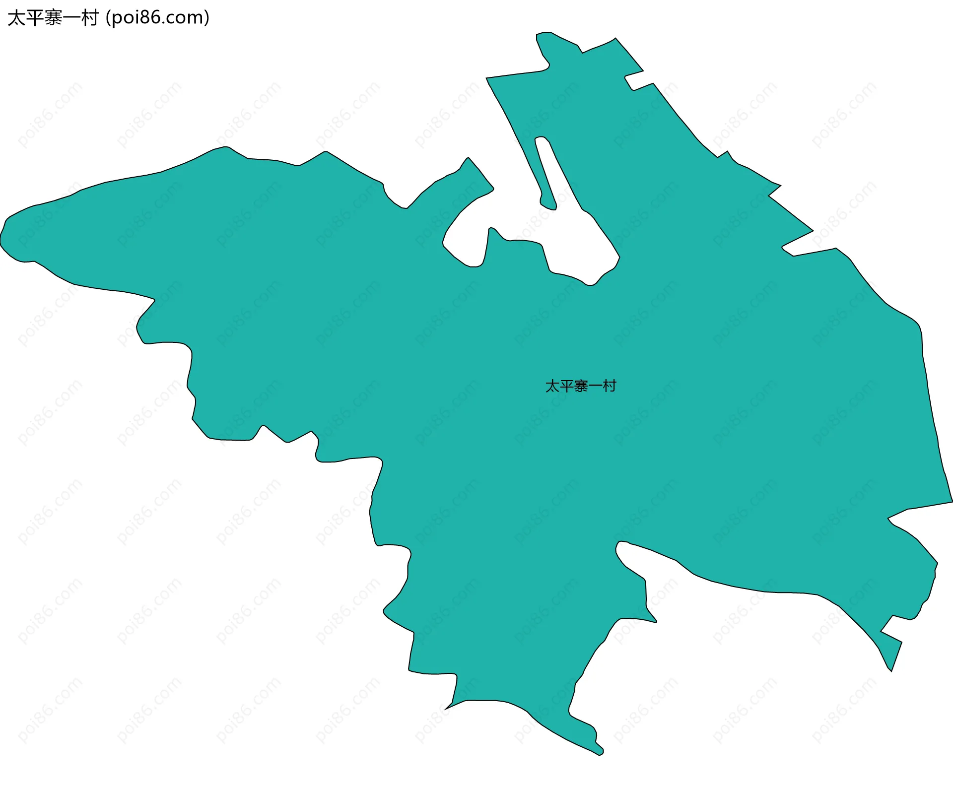 太平寨一村边界地图