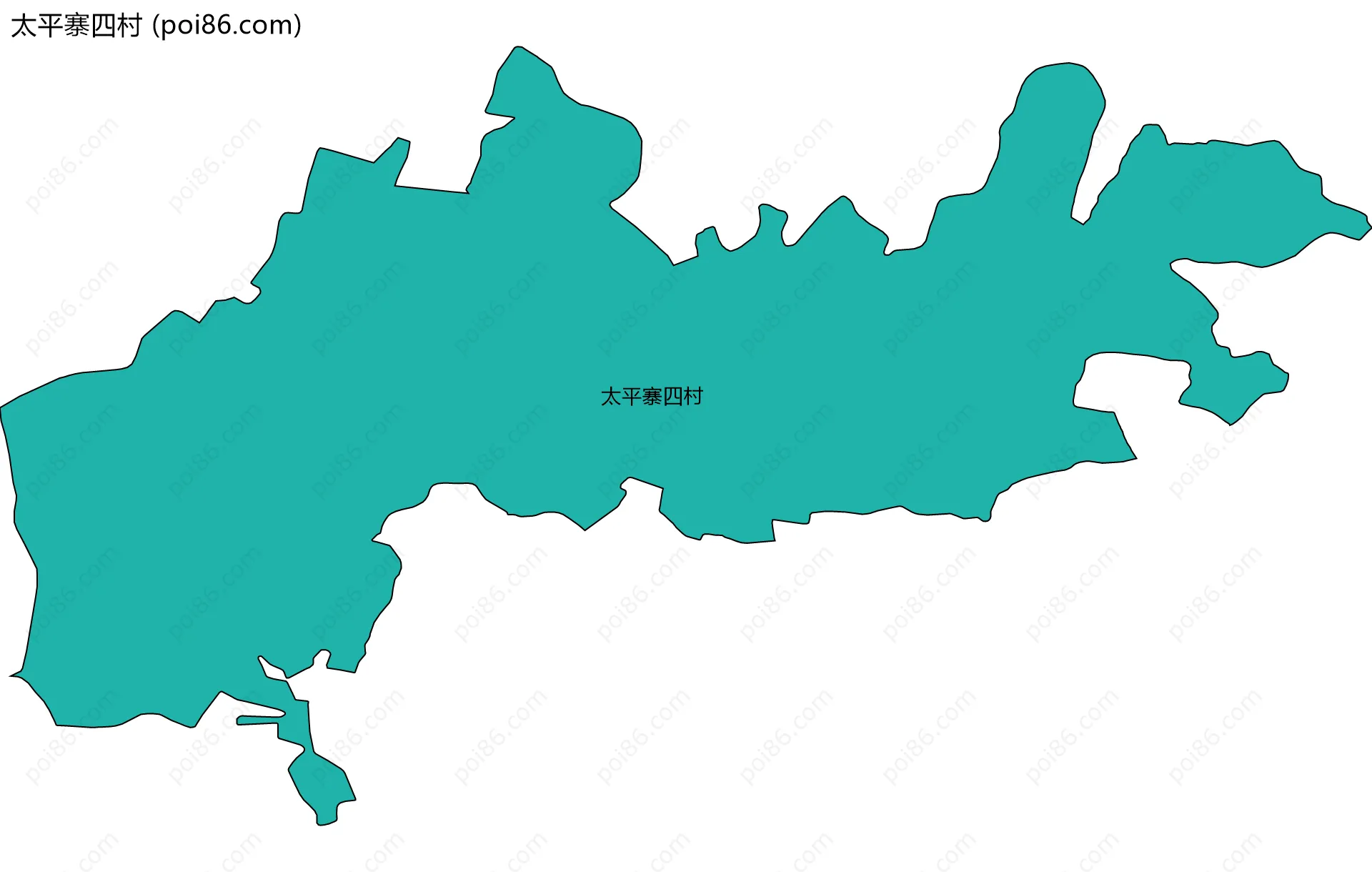 太平寨四村边界地图