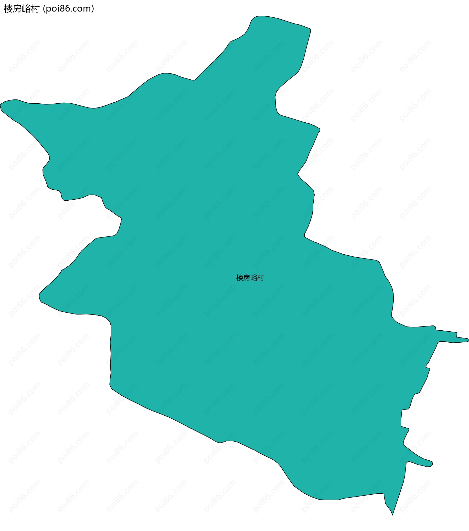 楼房峪村边界地图