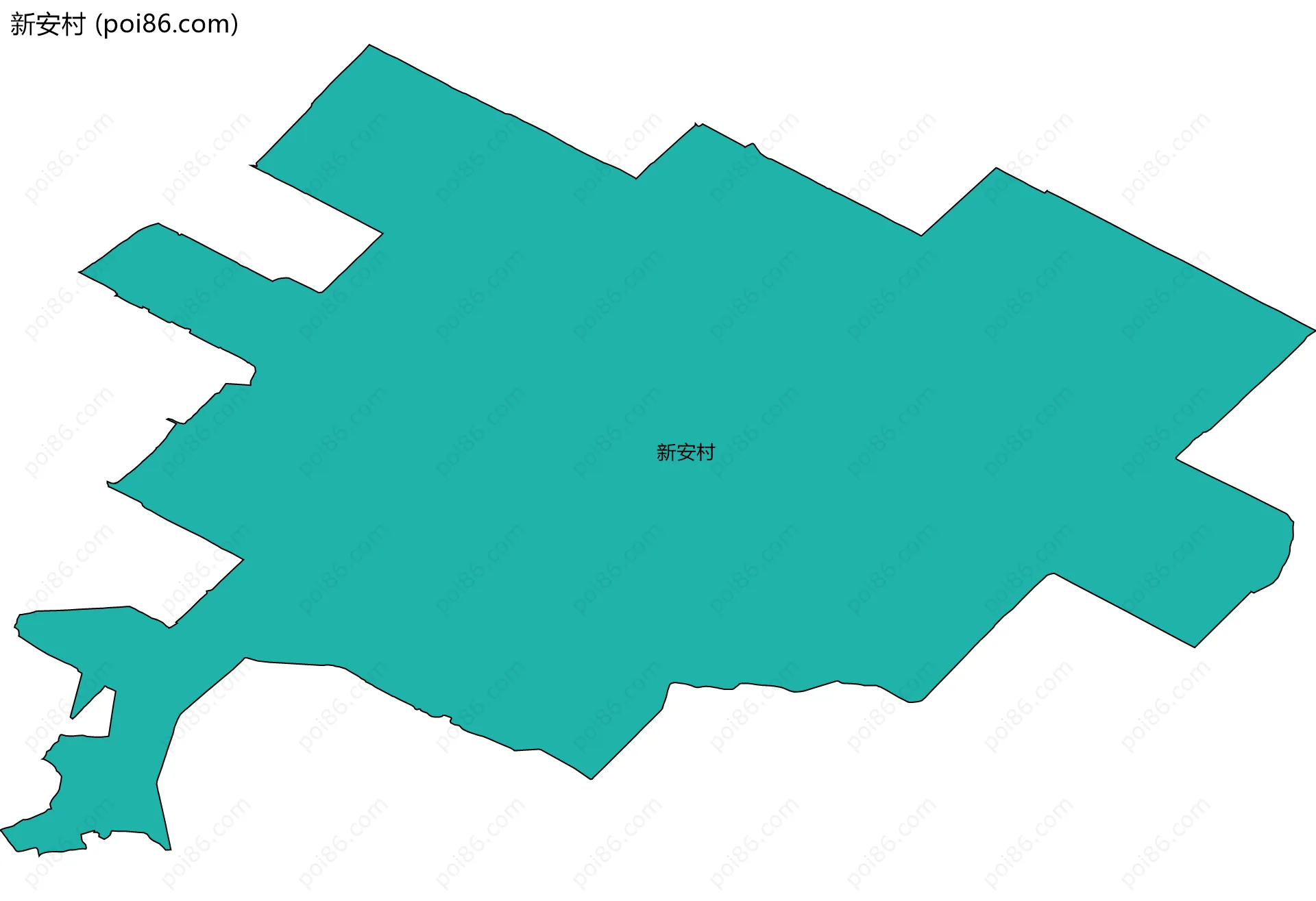 新安村边界地图