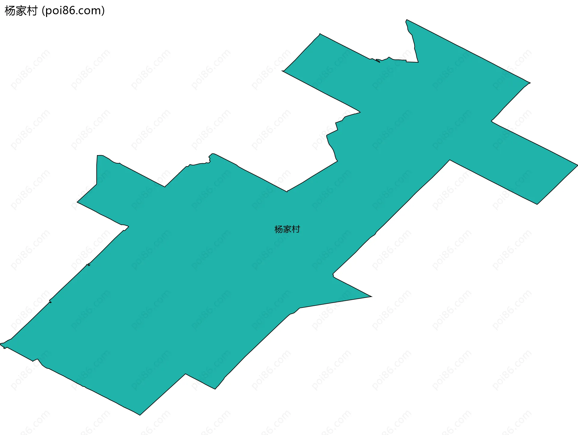 杨家村边界地图