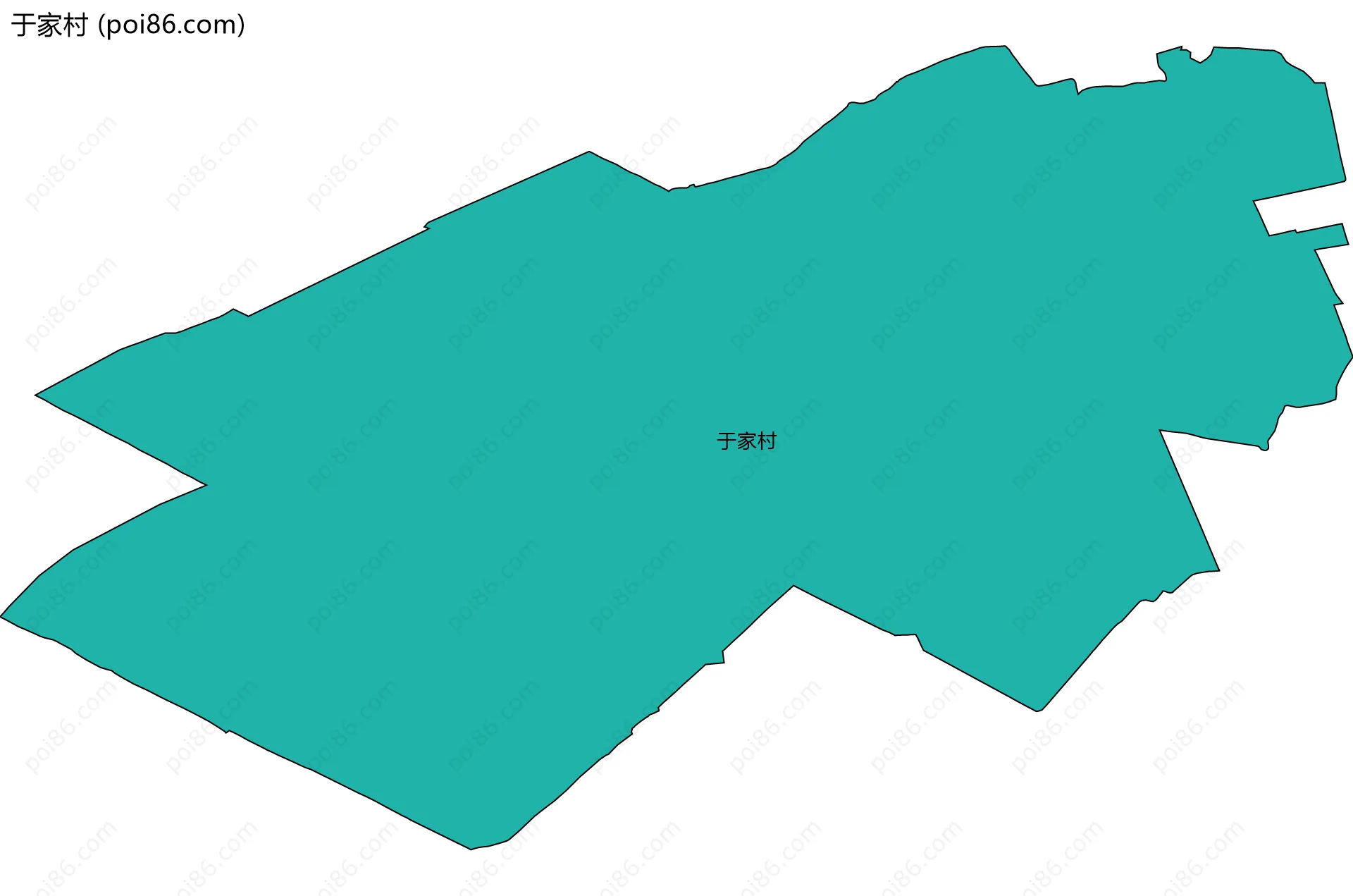于家村边界地图
