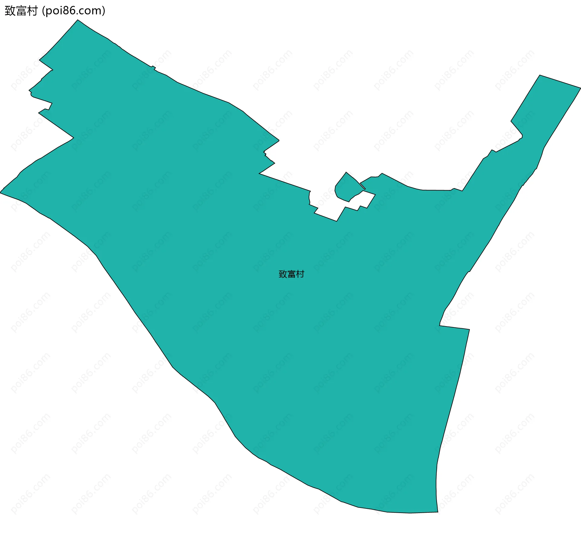 致富村边界地图
